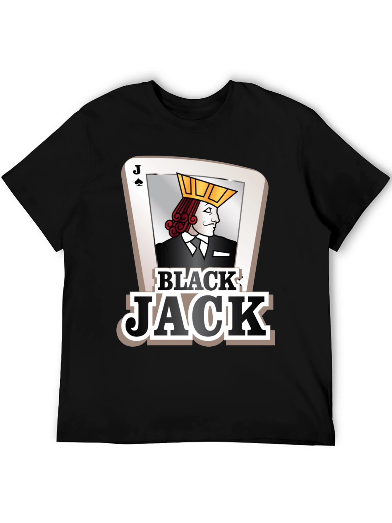 Black Jack Card Graphic Tee