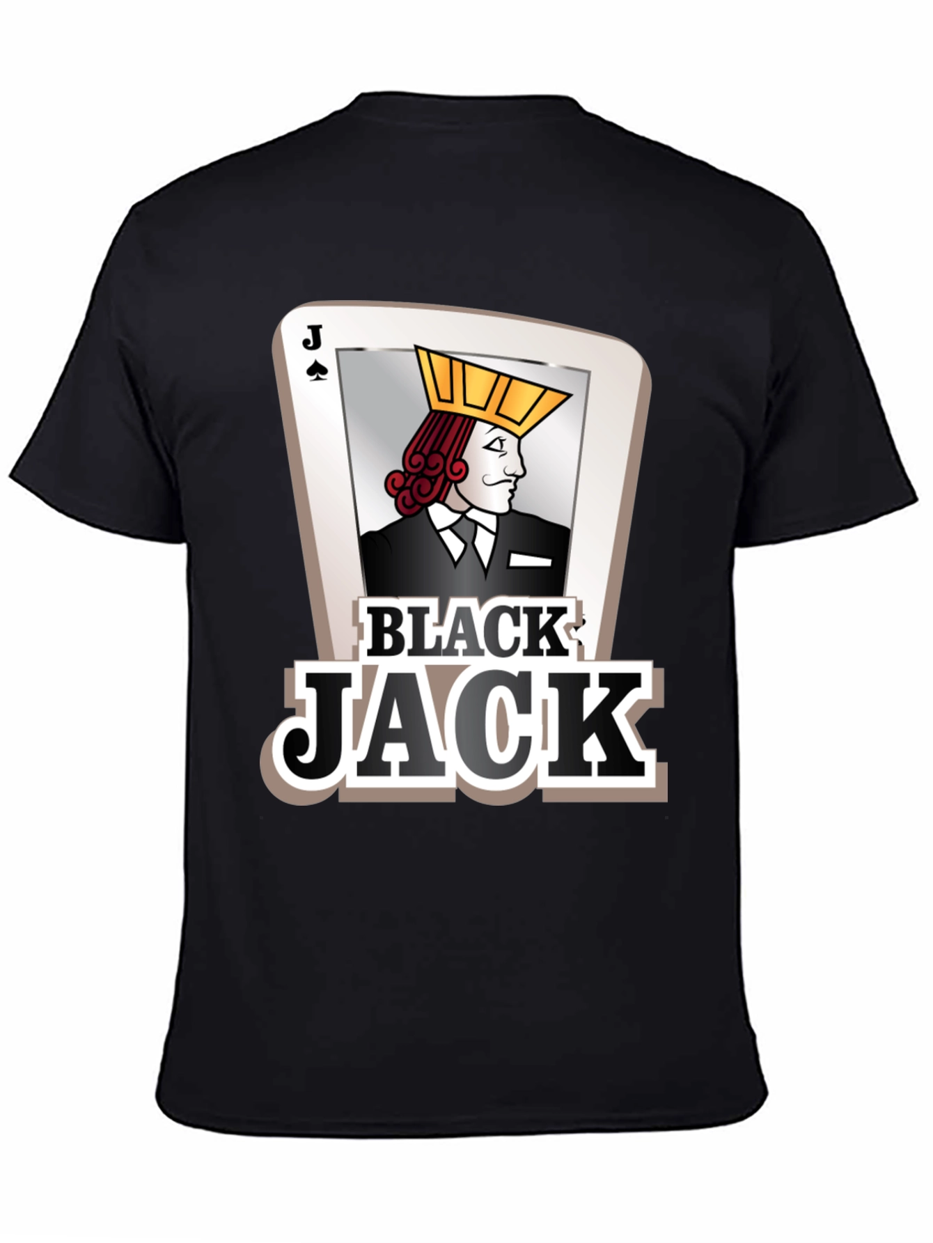 Black Jack Card Graphic Tee