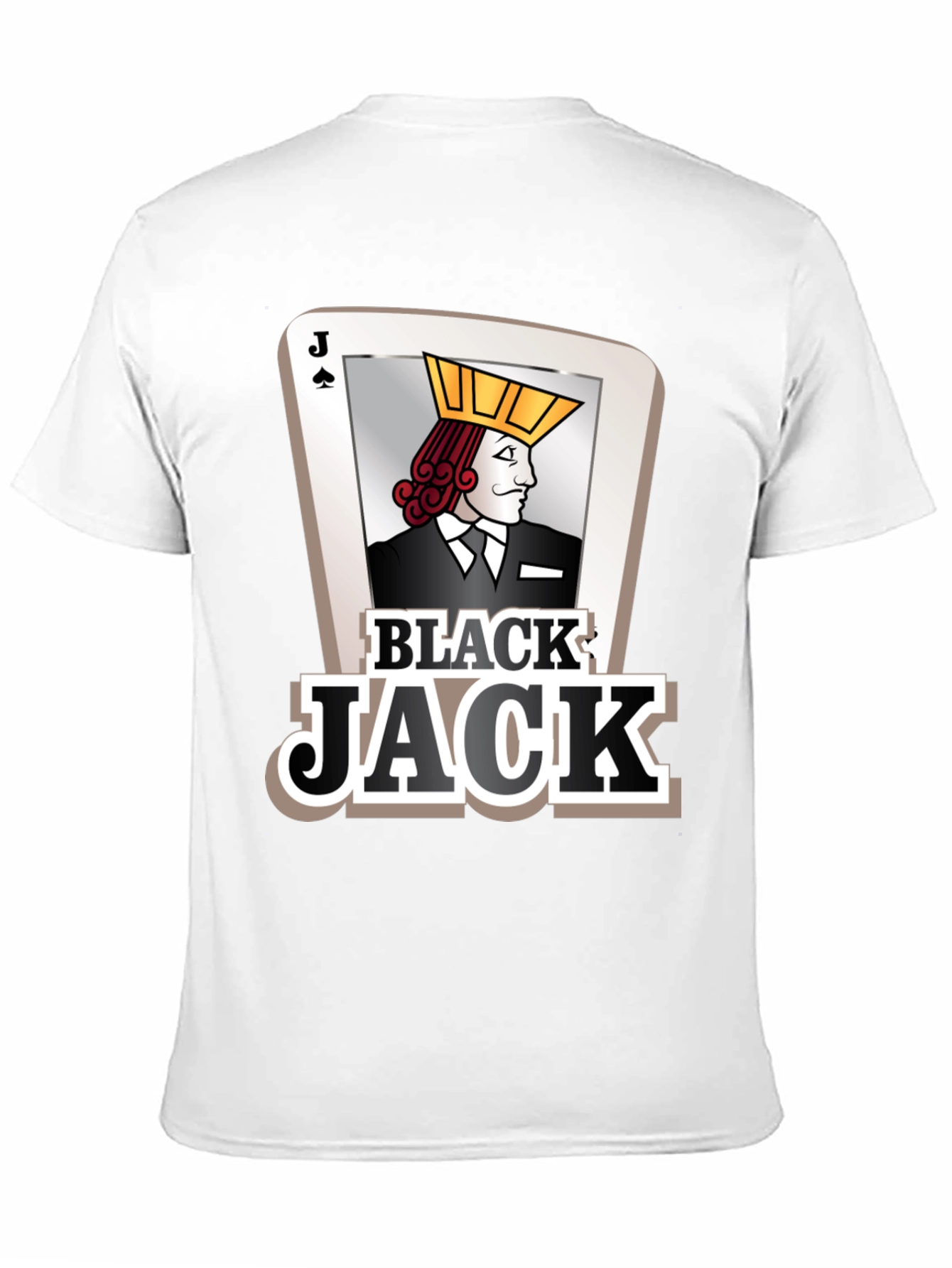 Black Jack Card Graphic Tee