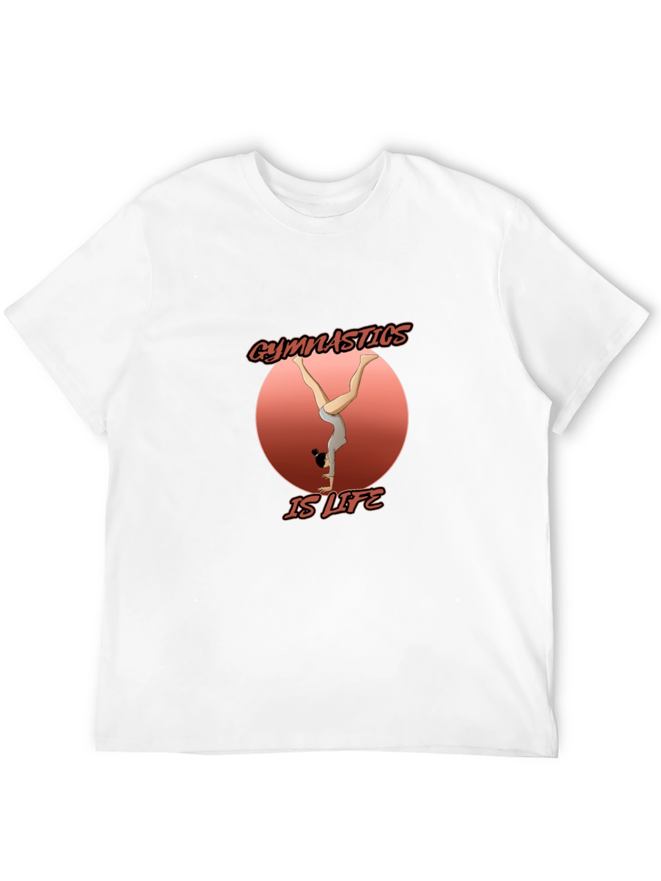 Gymnastics is Life Black Graphic T-Shirt