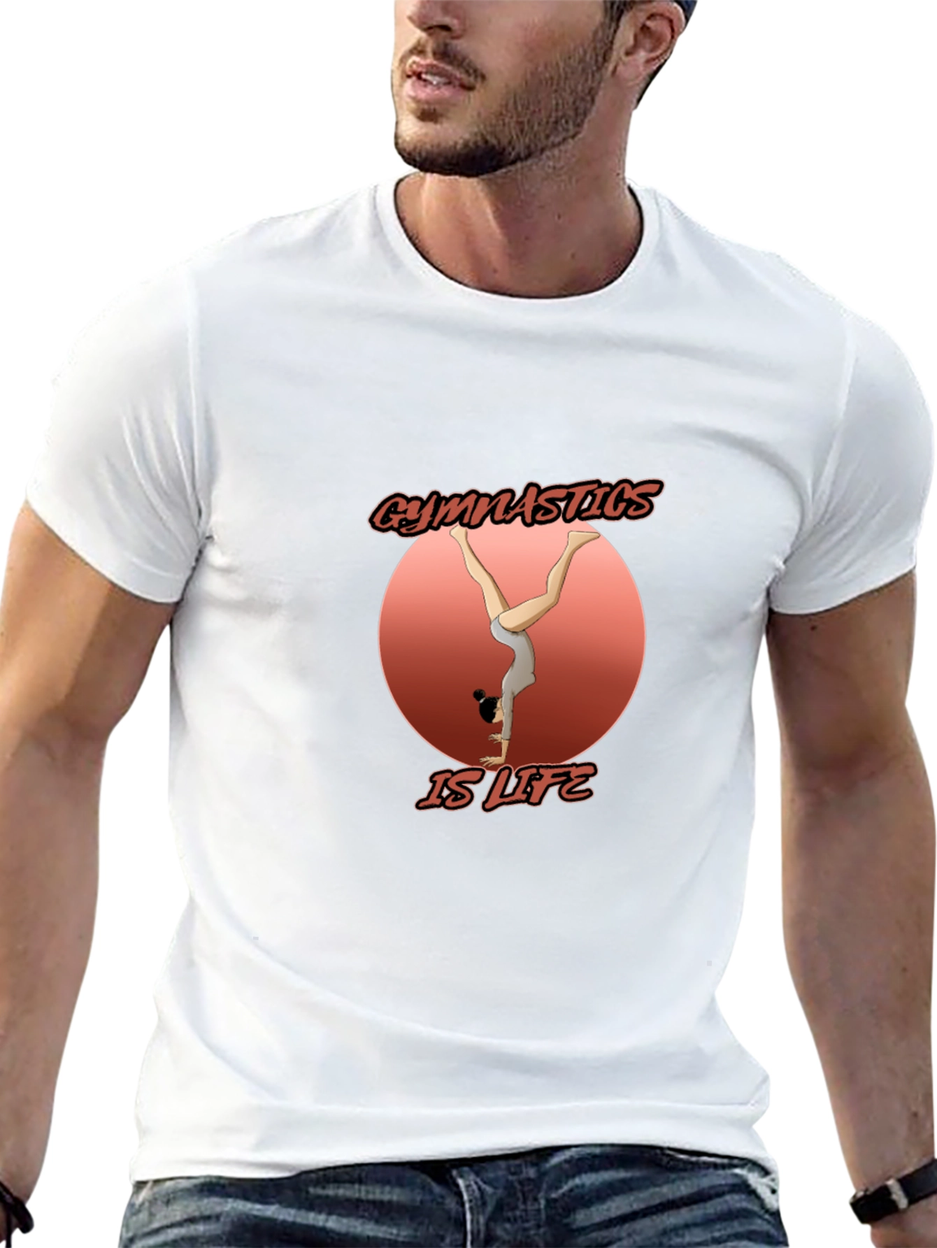 Gymnastics is Life Black Graphic T-Shirt