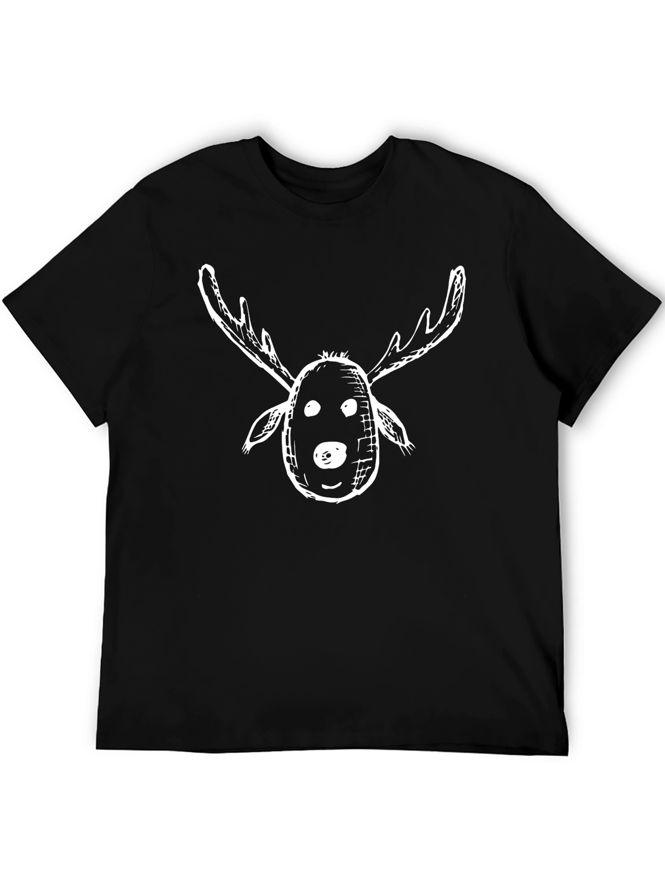 Moose Sketch Graphic Tee - Casual Comfort