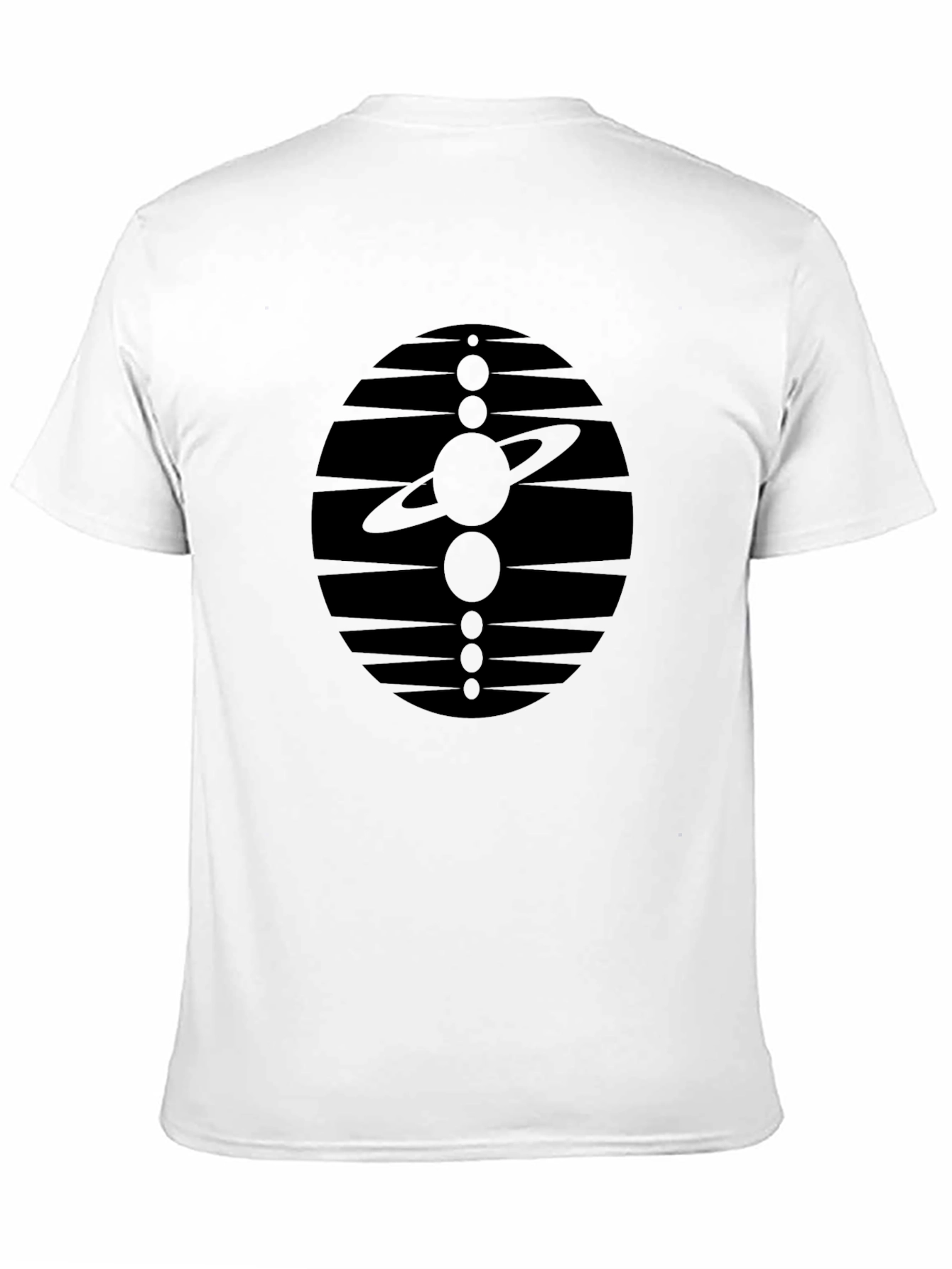 Cosmic Harmony Tee - Black Graphic Print