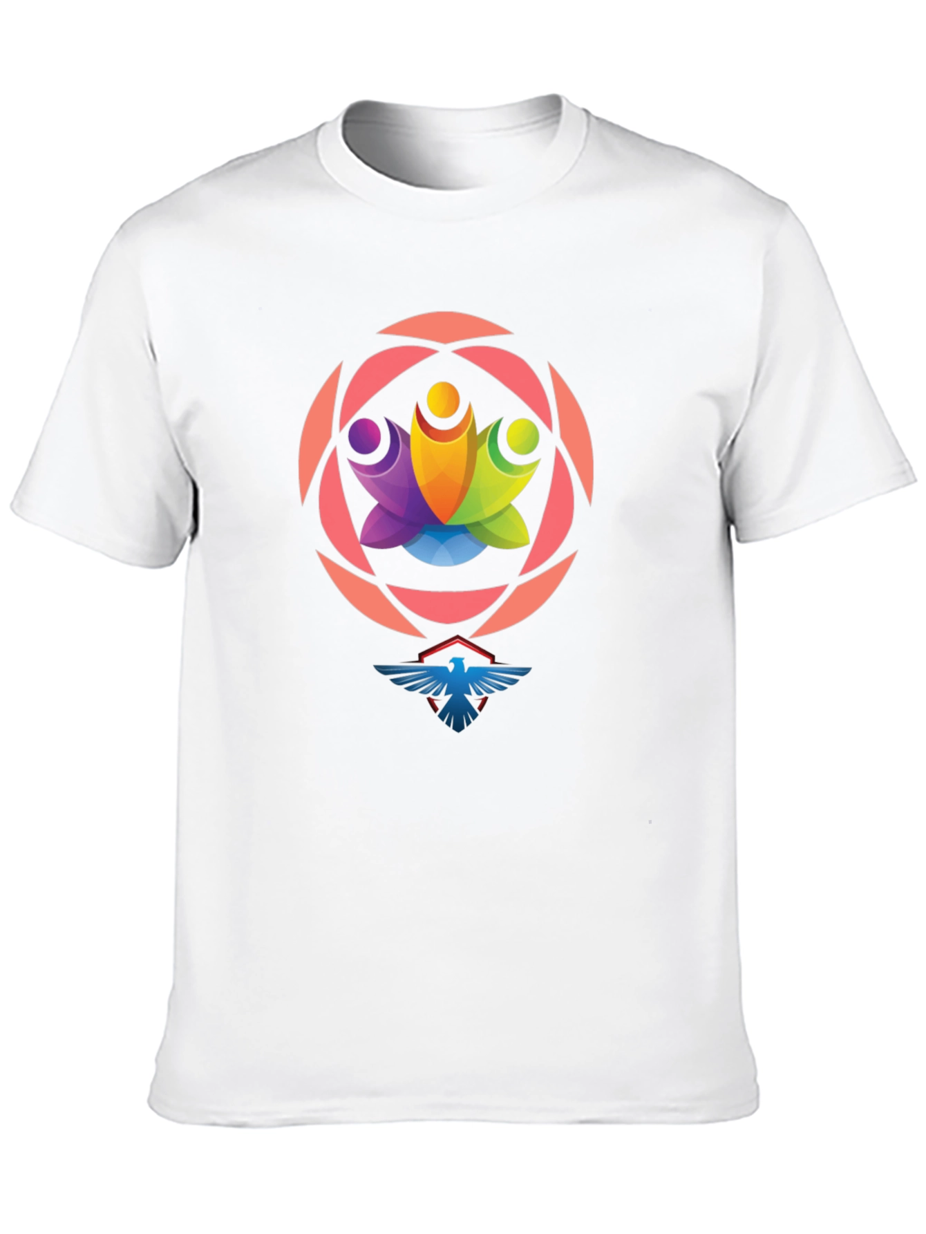 Black Graphic Tee: Unity Eagle Style