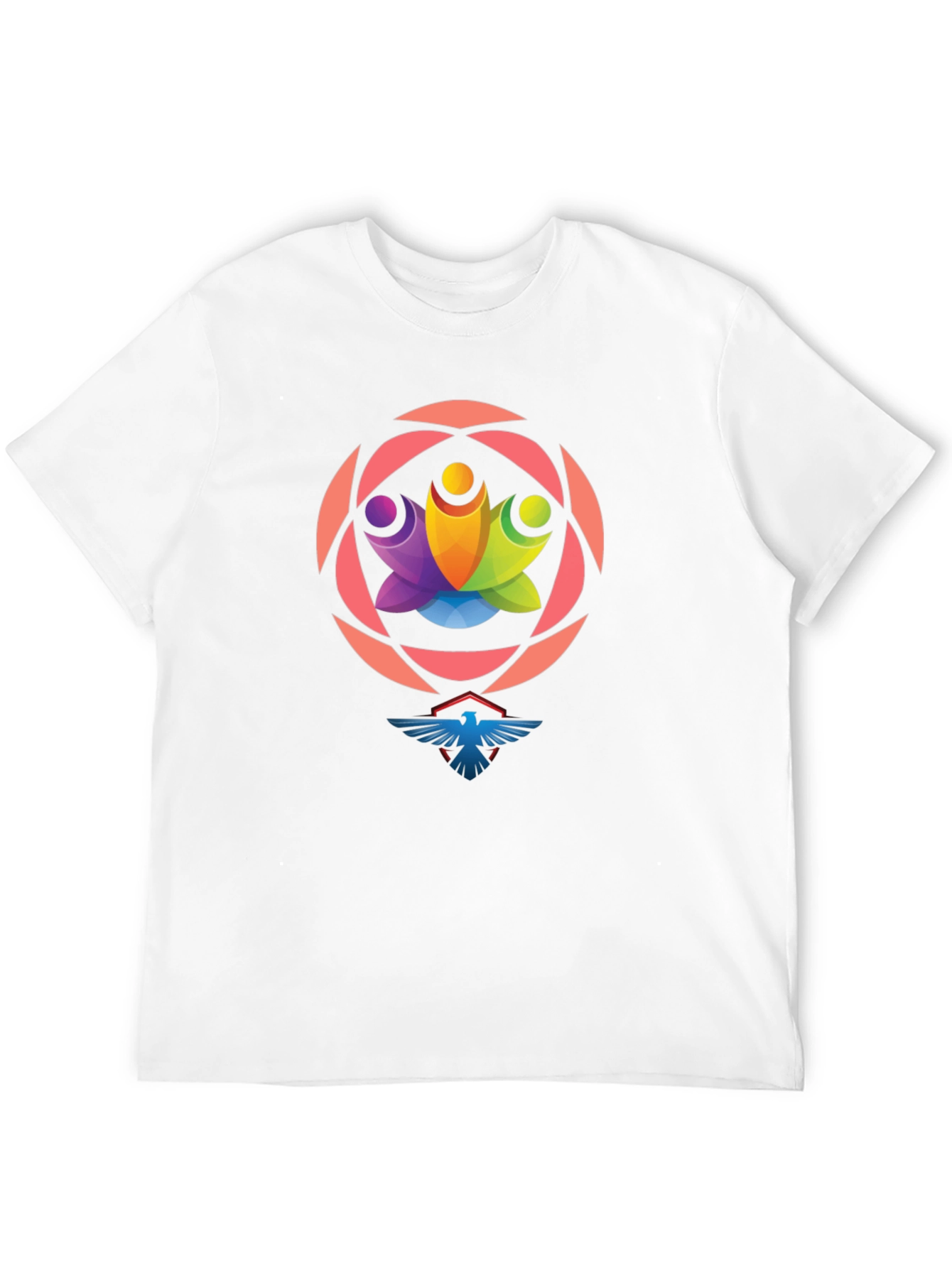 Black Graphic Tee: Unity Eagle Style