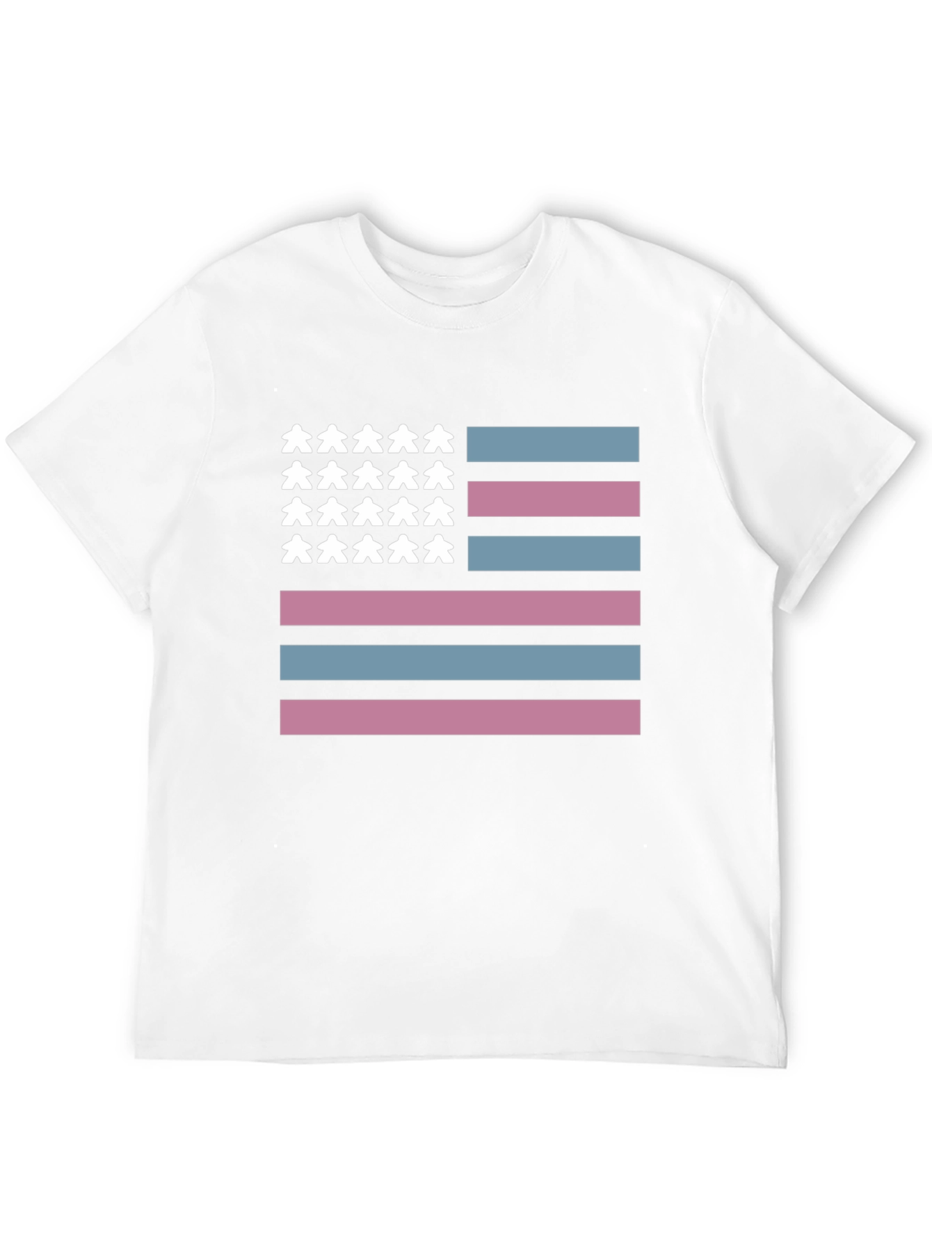 Transgender Pride American Flag T-Shirt