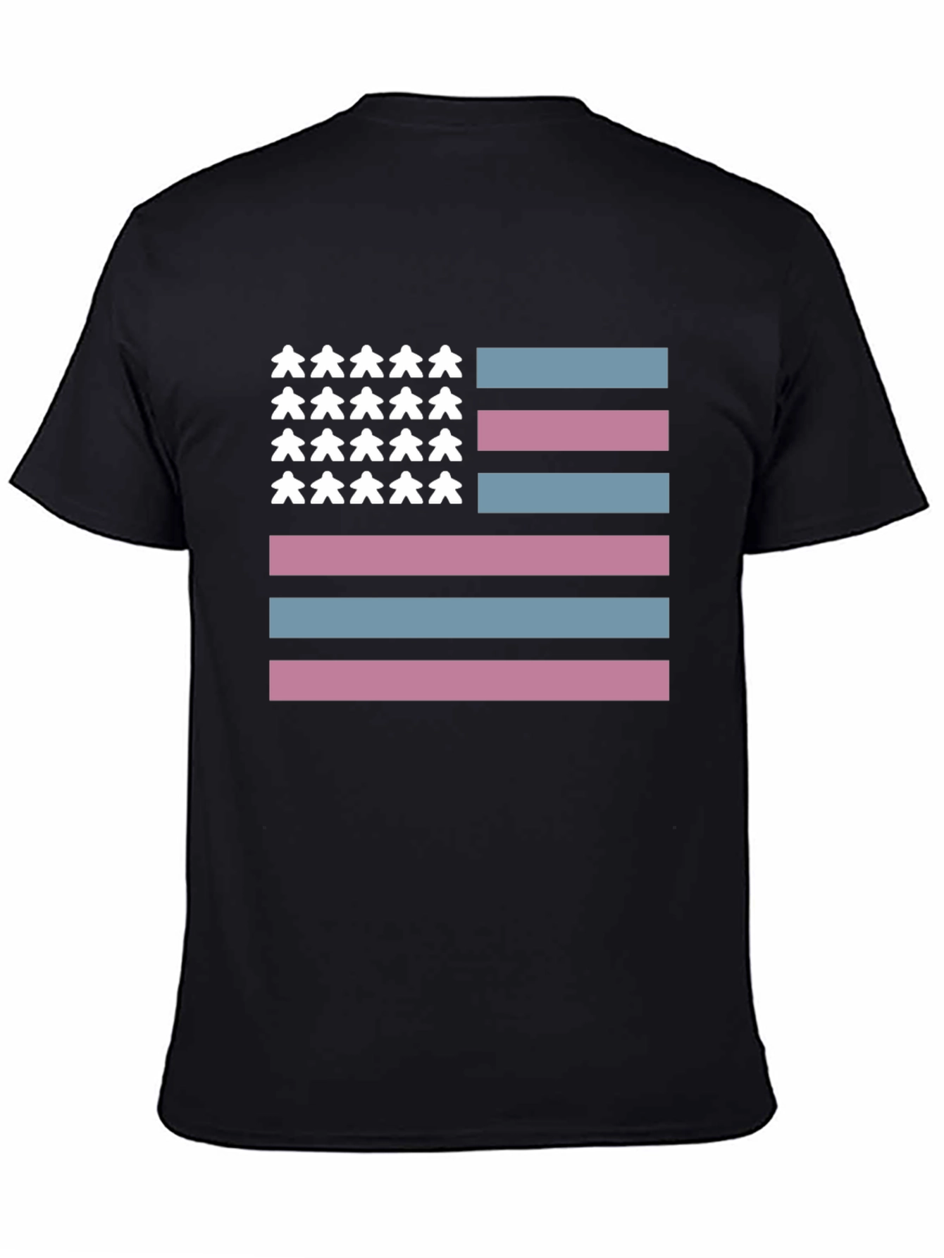Transgender Pride American Flag T-Shirt