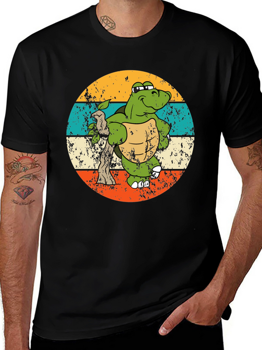 Retro Turtle T-Shirt - Vintage Style Graphic Tee