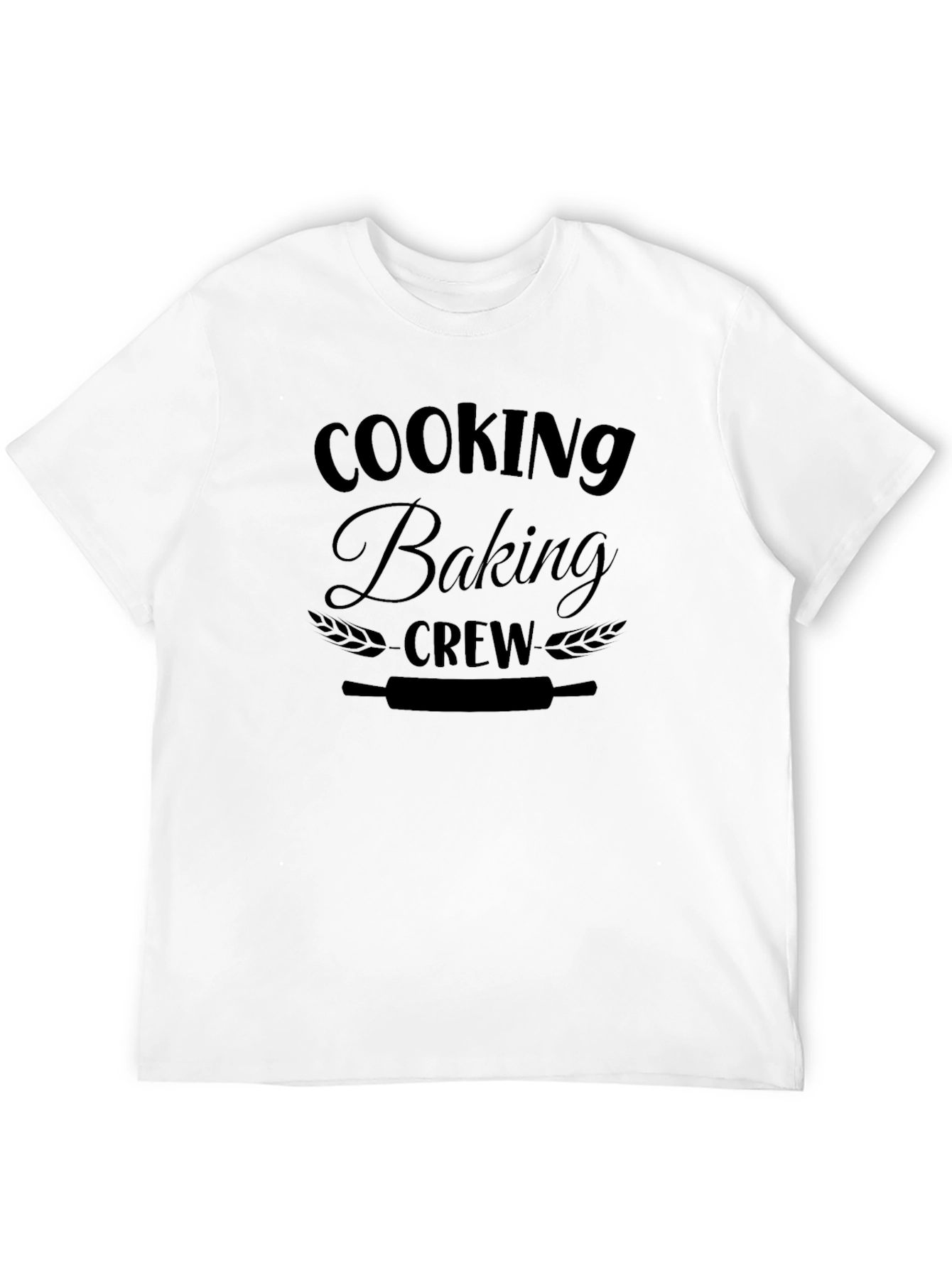 Cooking Baking Crew T-Shirt - Black Unisex