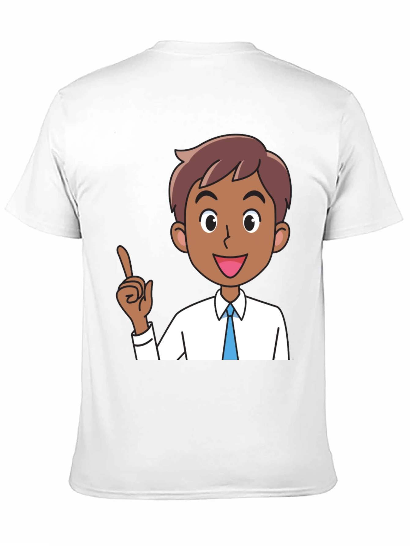 Cartoon Man Black T-Shirt