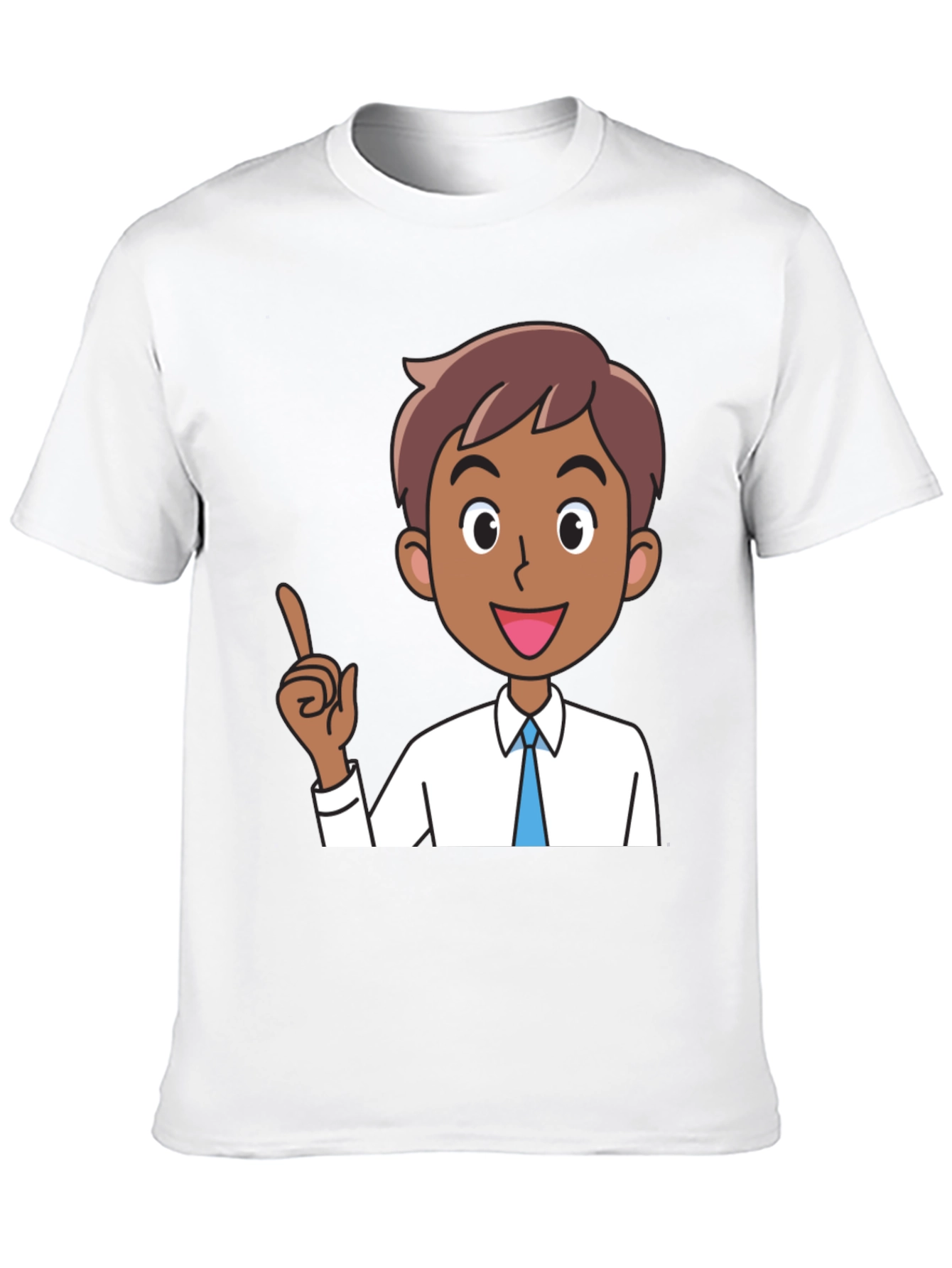 Cartoon Man Black T-Shirt