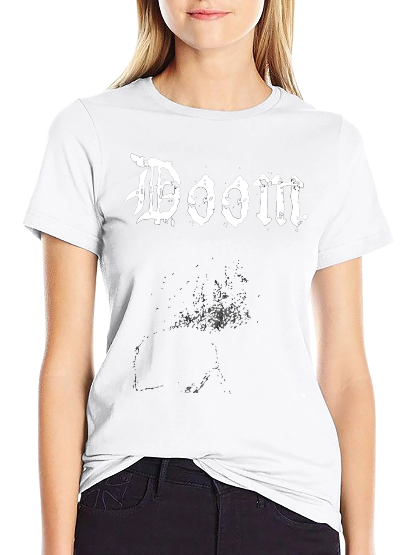 Doom Band T-Shirt - Black Metal Inspired Graphic Tee
