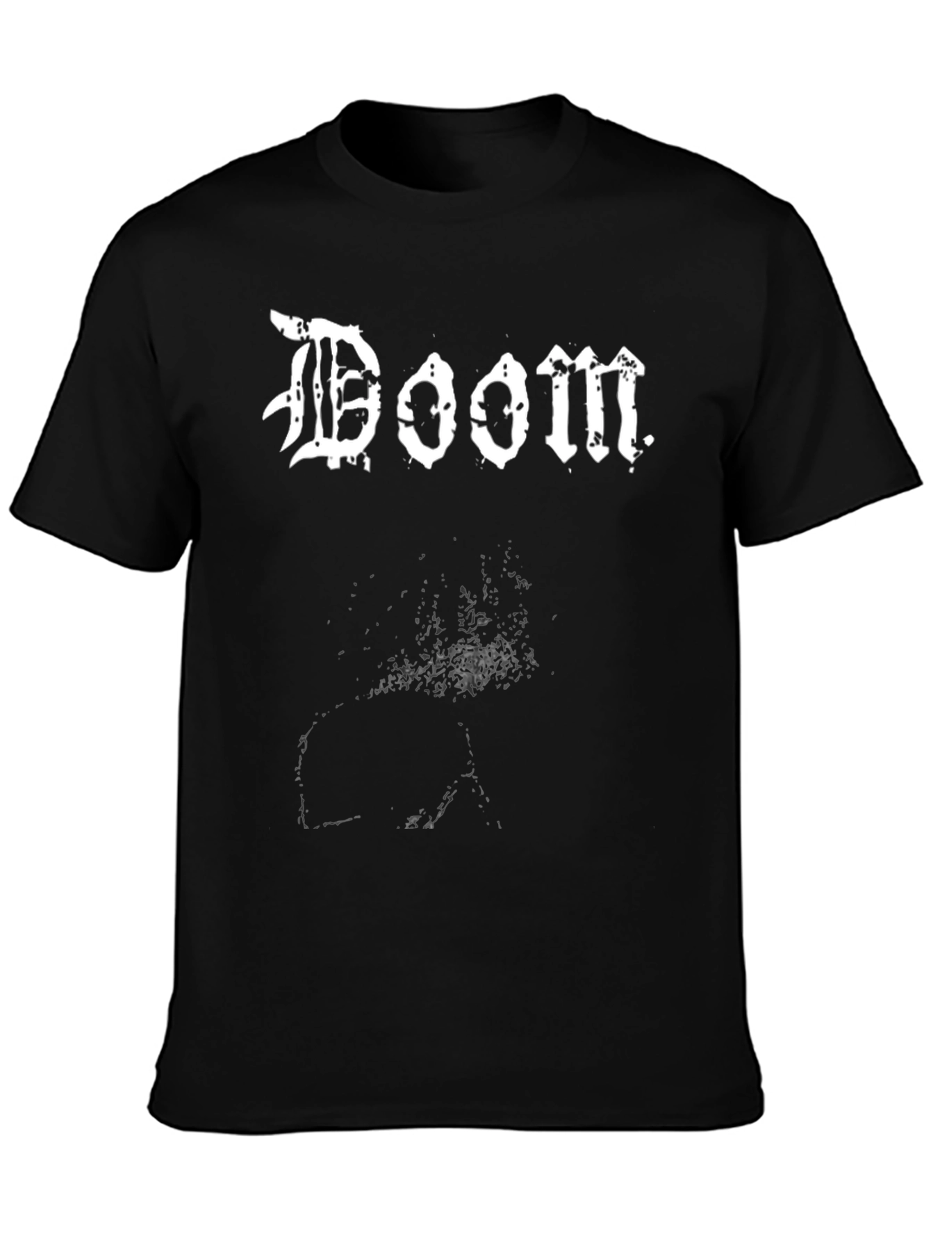 Doom Band T-Shirt - Black Metal Inspired Graphic Tee