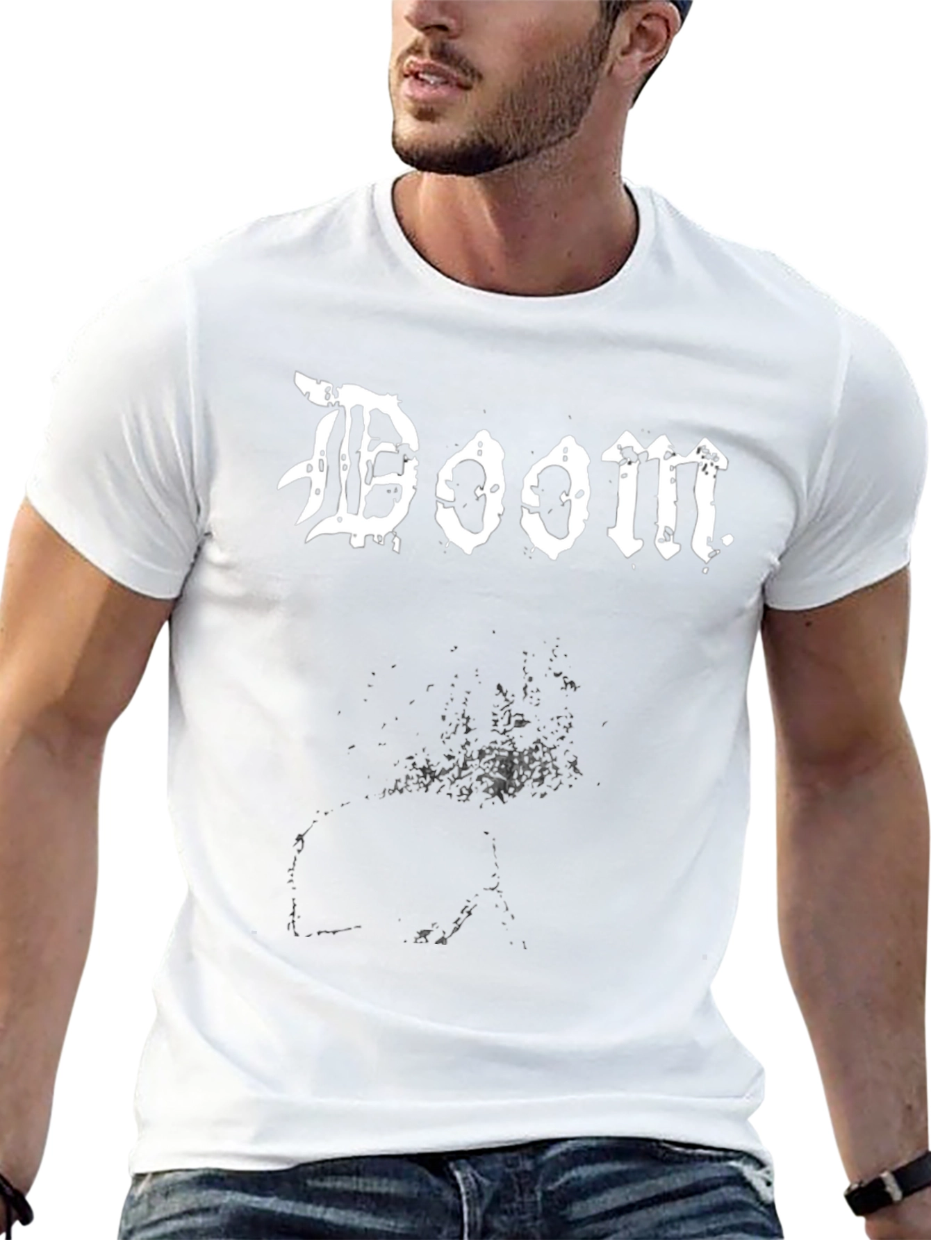 Doom Band T-Shirt - Black Metal Inspired Graphic Tee