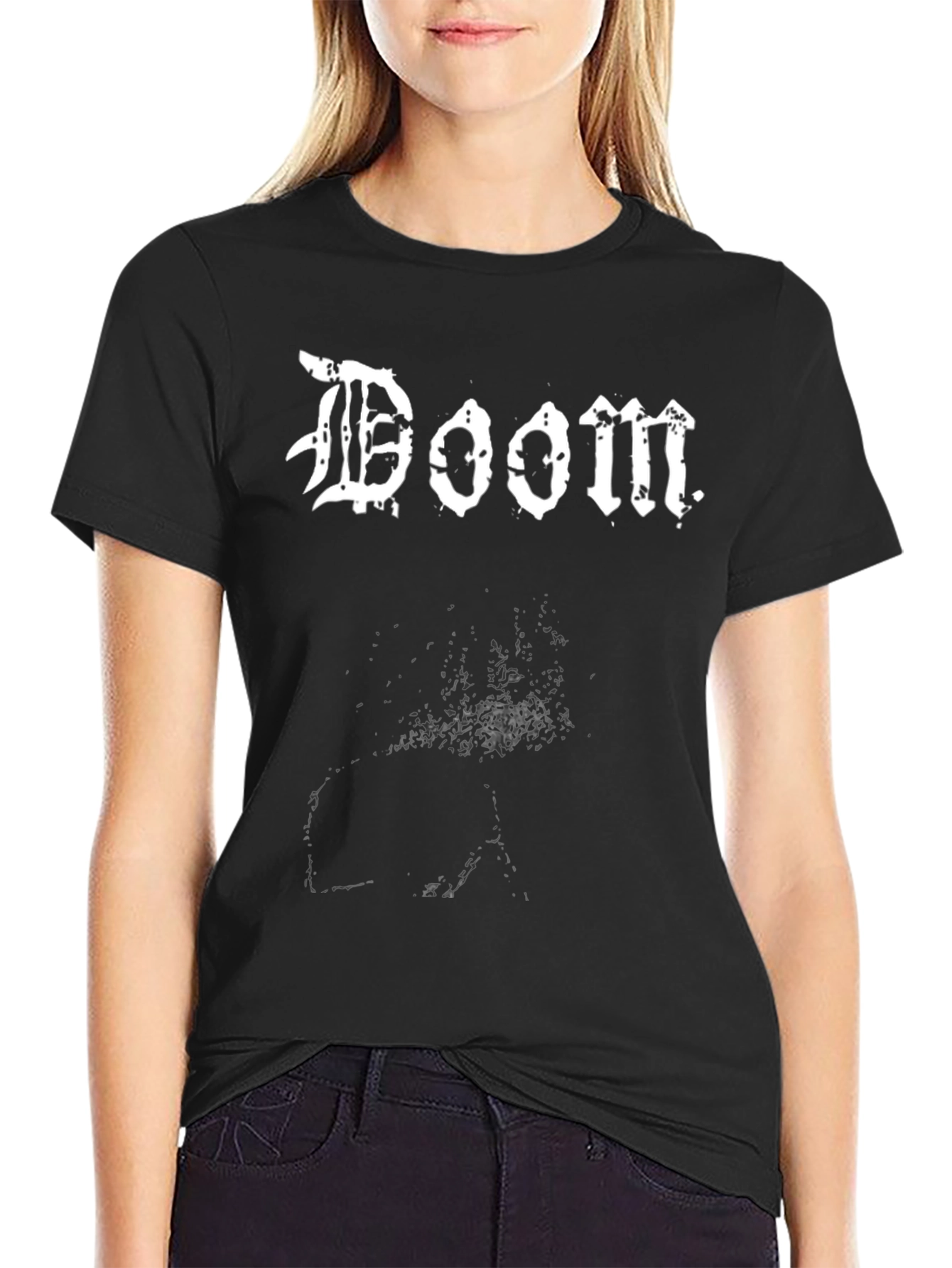 Doom Band T-Shirt - Black Metal Inspired Graphic Tee