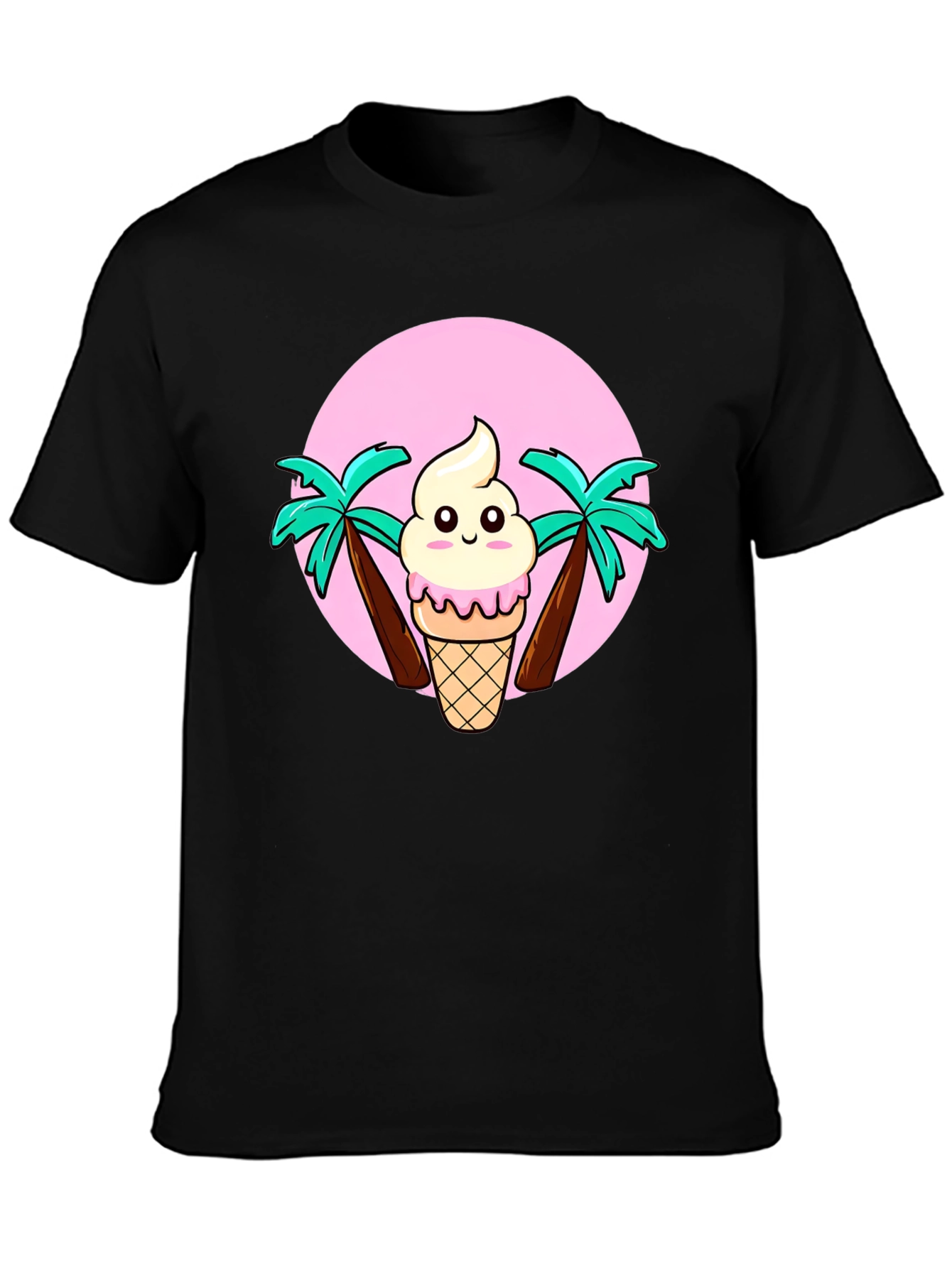 Ice Cream & Palm Trees Graphic Tee