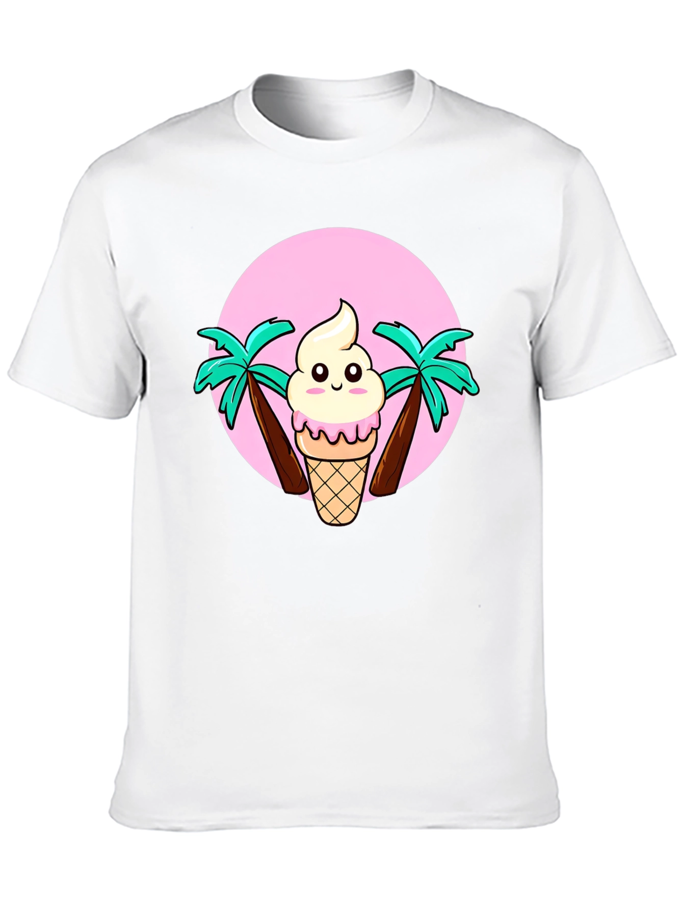 Ice Cream & Palm Trees Graphic Tee