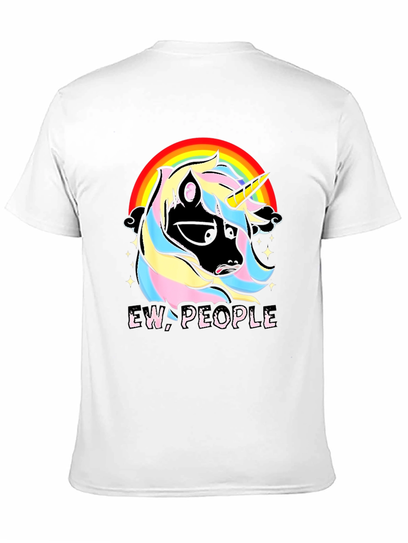 Ew People Unicorn Rainbow Graphic Tee