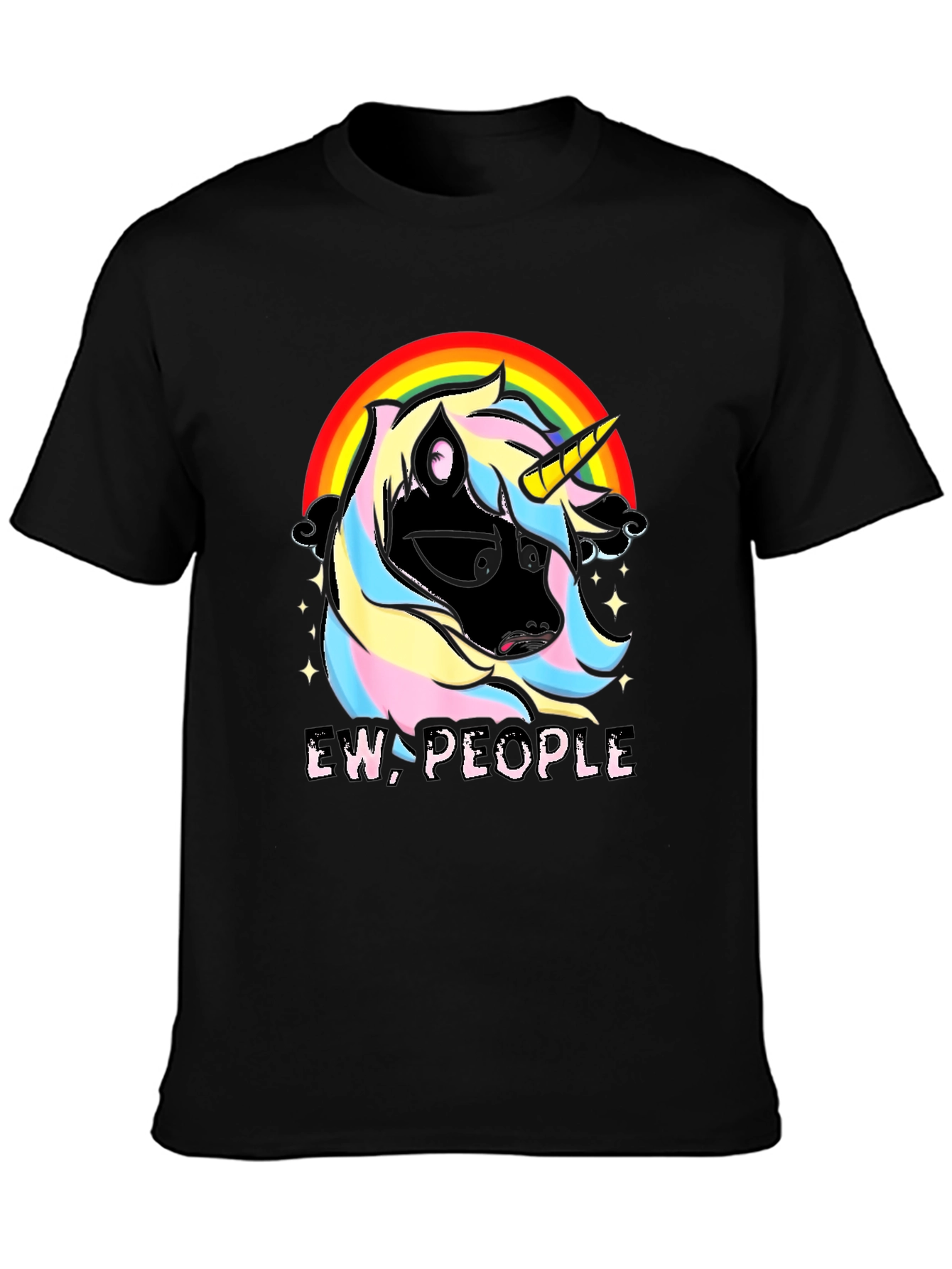 Ew People Unicorn Rainbow Graphic Tee
