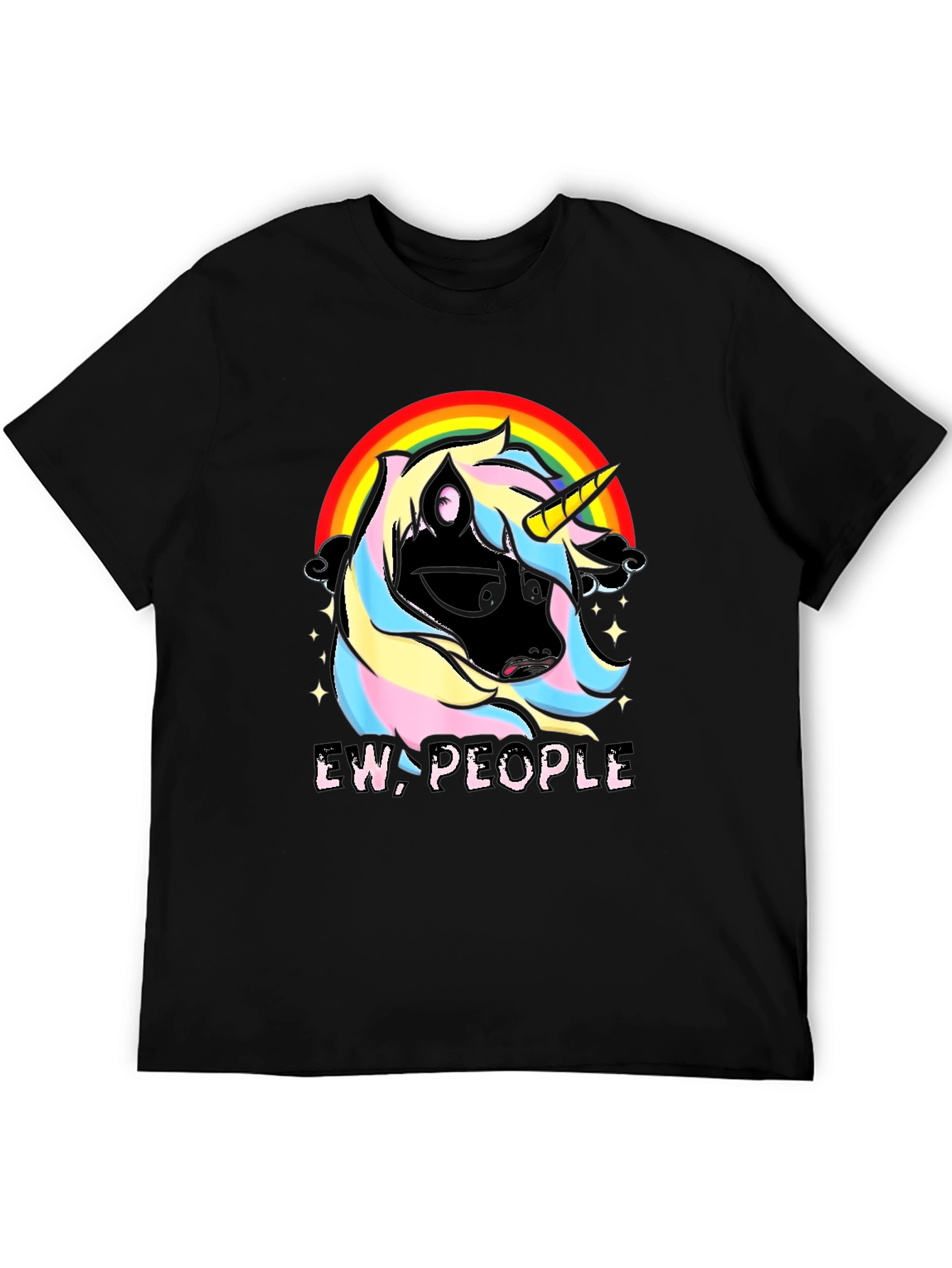 Ew People Unicorn Rainbow Graphic Tee