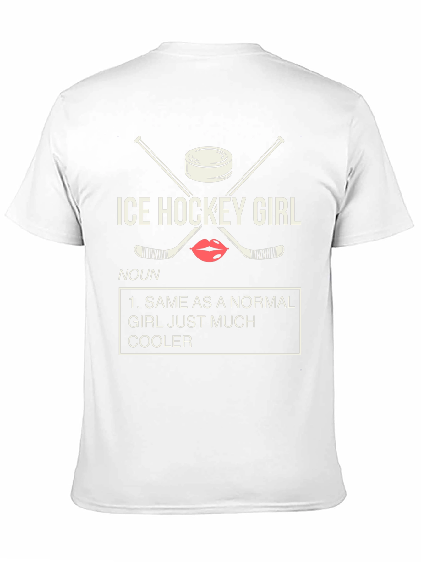 Ice Hockey Girl T-Shirt - Cool Definition Tee