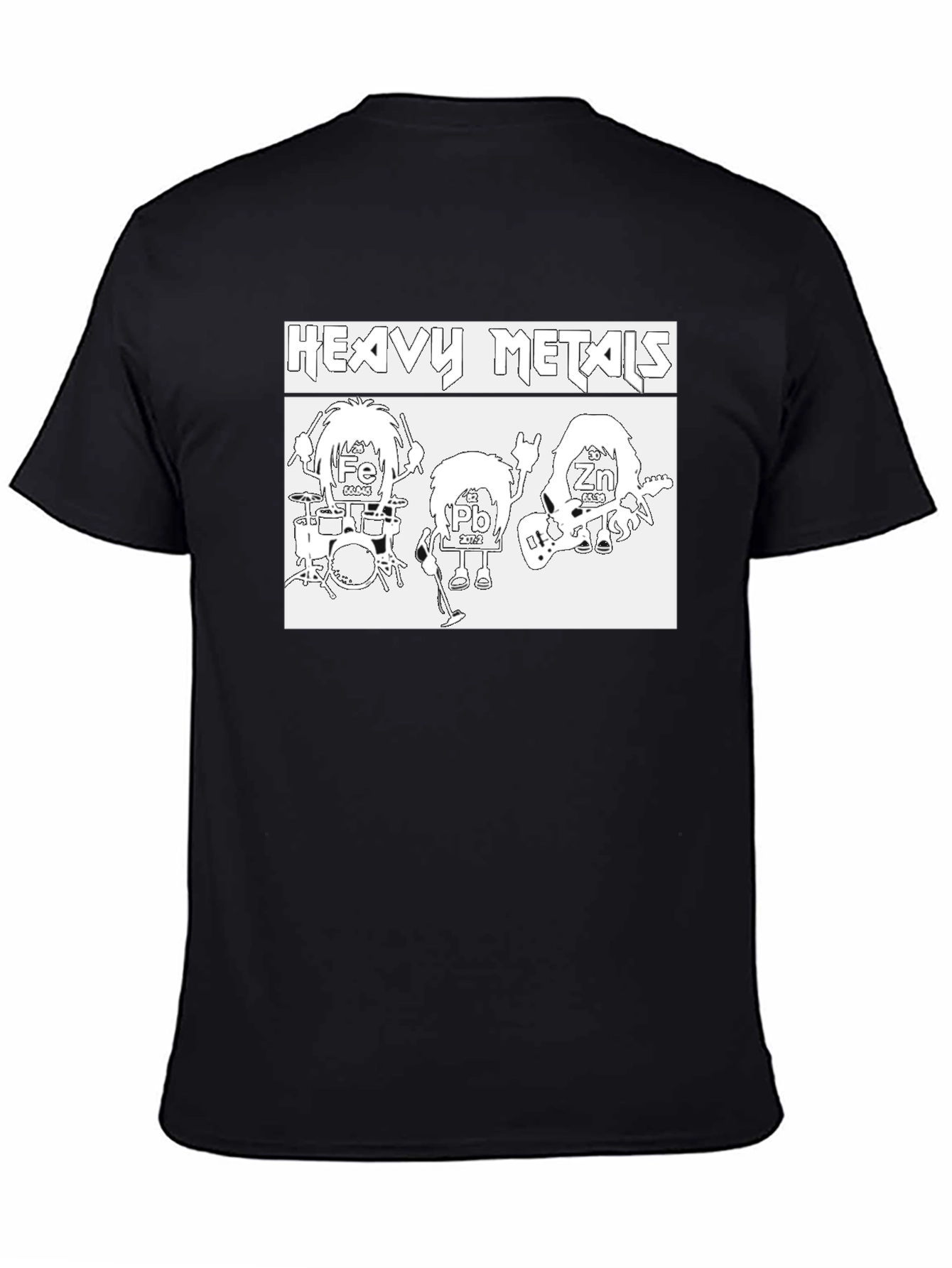 Heavy Metals Graphic T-Shirt - Periodic Table Rock Band