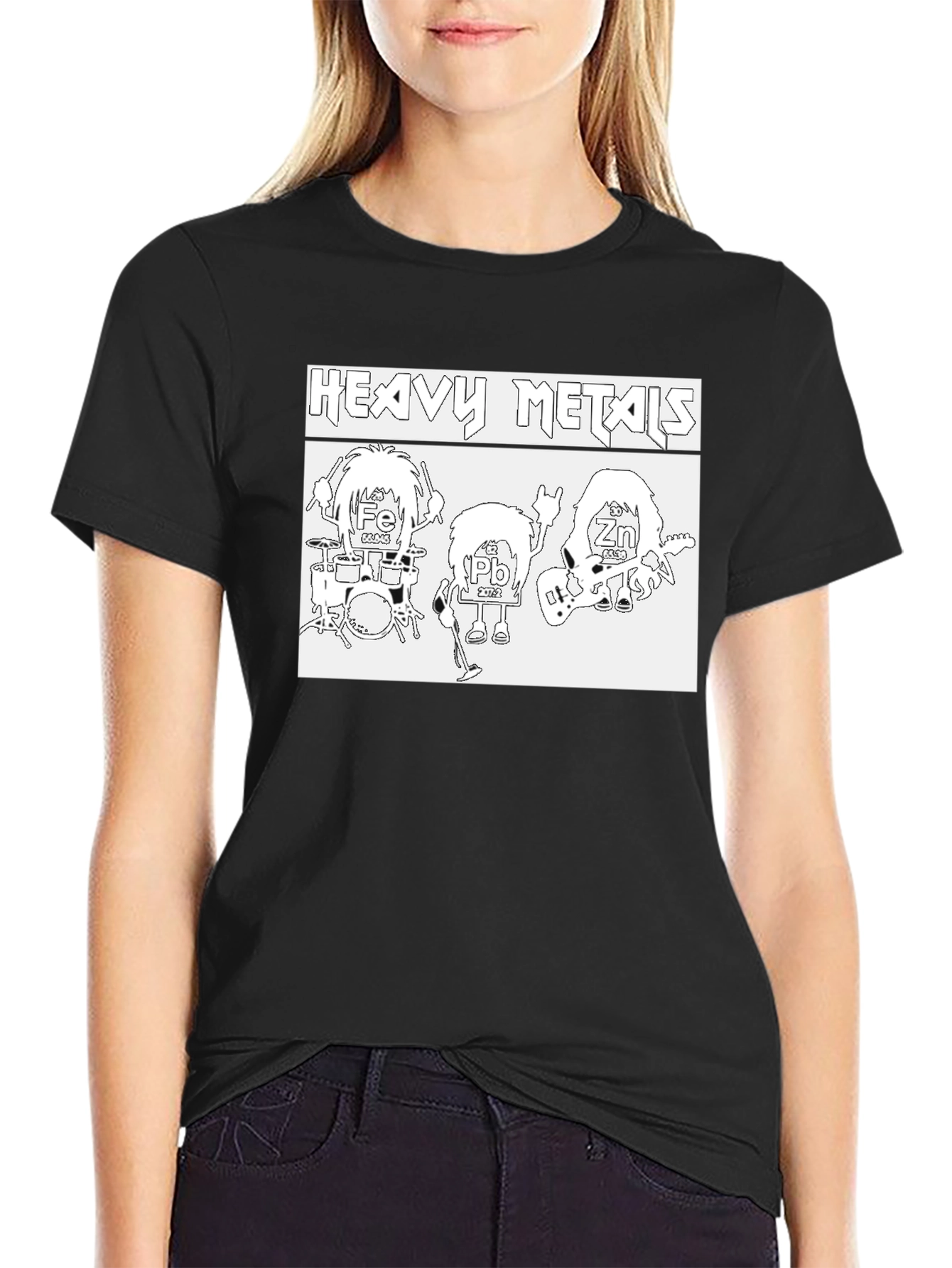 Heavy Metals Graphic T-Shirt - Periodic Table Rock Band