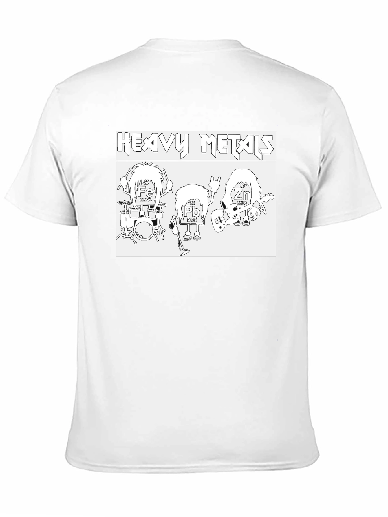 Heavy Metals Graphic T-Shirt - Periodic Table Rock Band