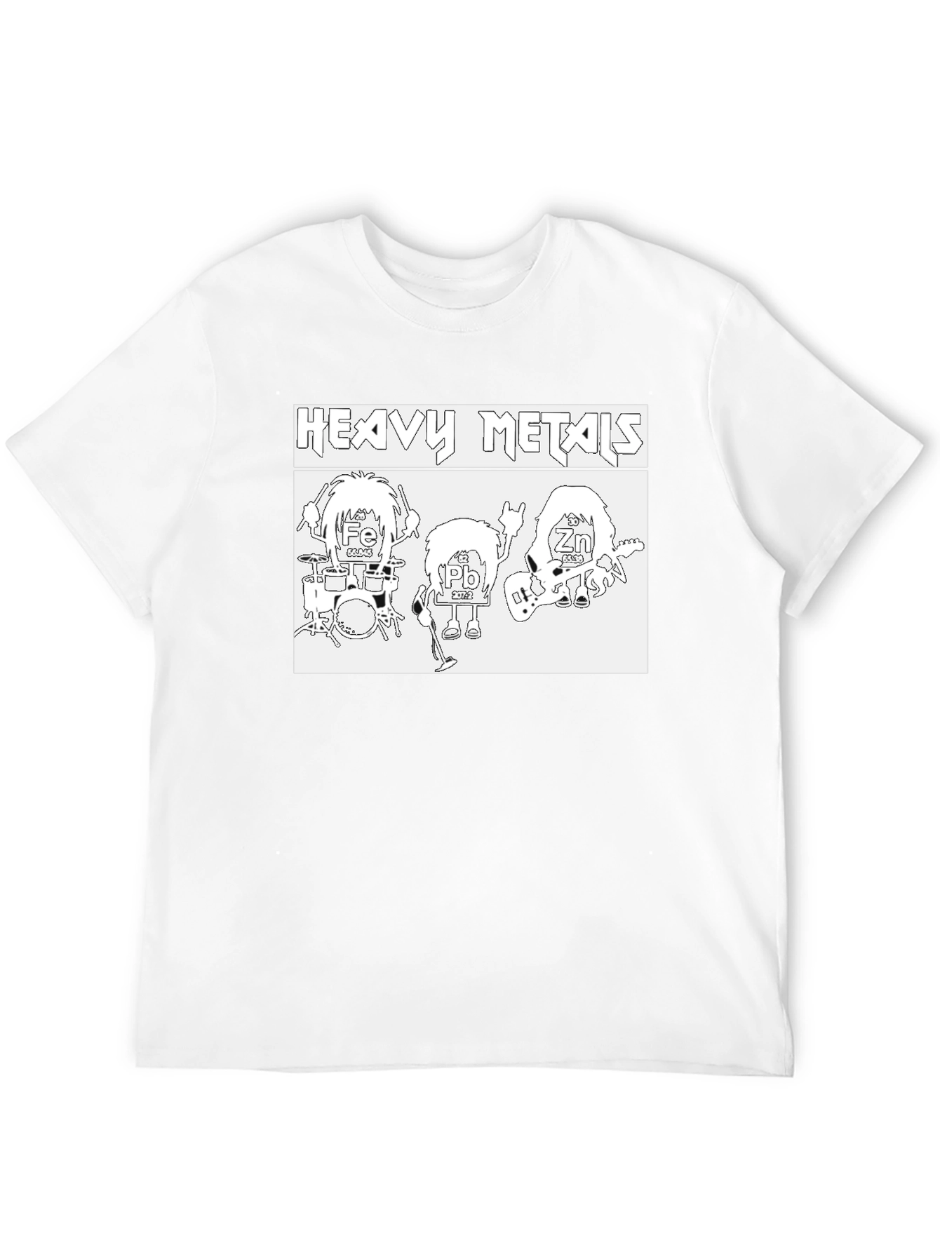 Heavy Metals Graphic T-Shirt - Periodic Table Rock Band