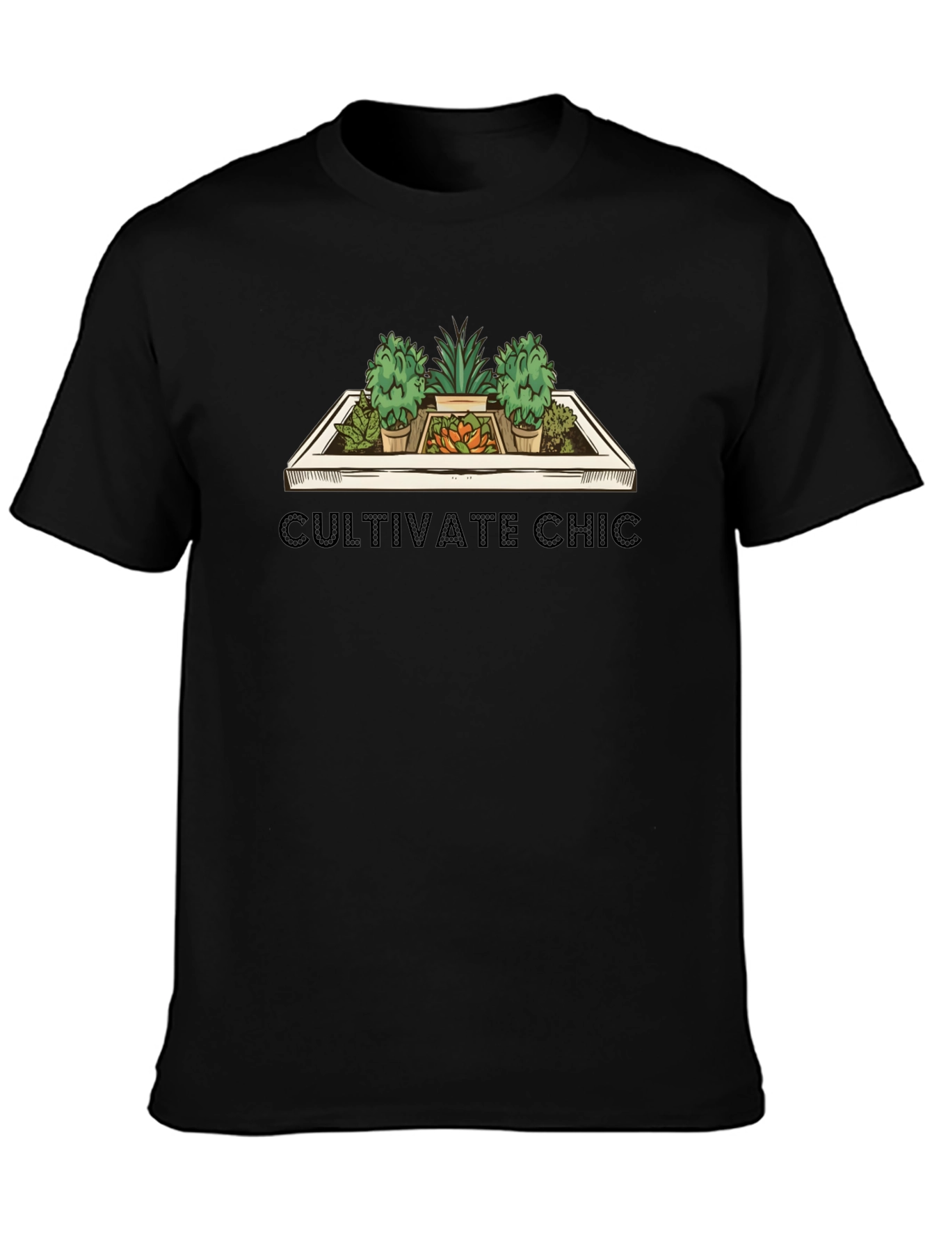 Cultivate Chic Graphic Tee - Trendy Garden Lovers Shirt