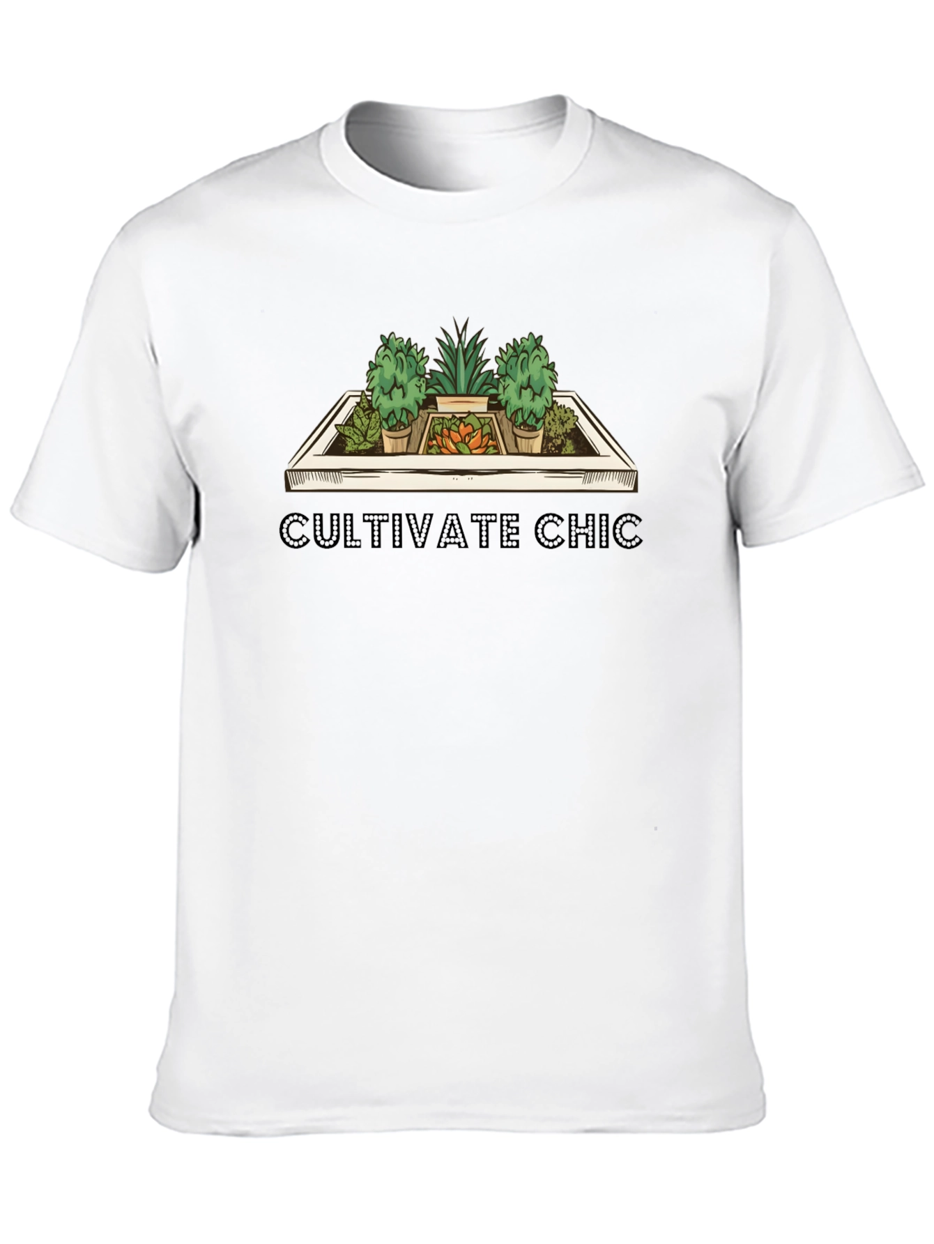 Cultivate Chic Graphic Tee - Trendy Garden Lovers Shirt