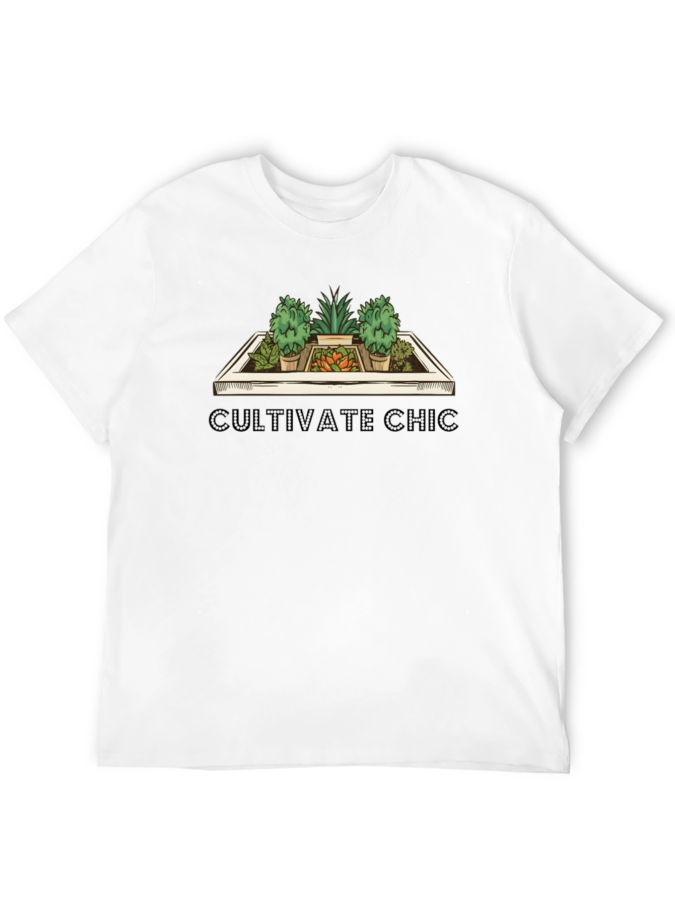 Cultivate Chic Graphic Tee - Trendy Garden Lovers Shirt