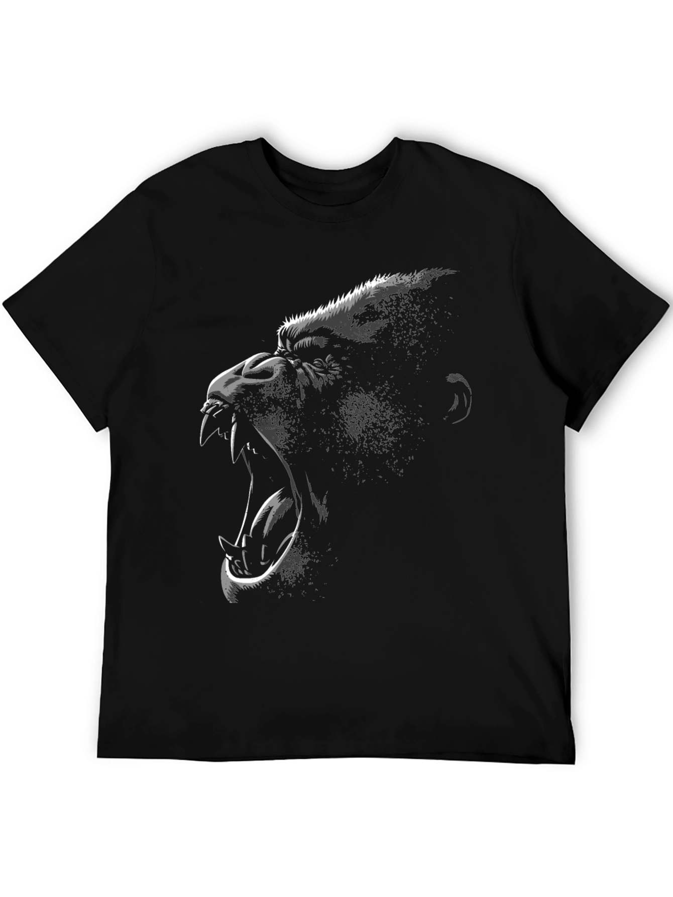 Primal Rage Graphic Tee - Black Gorilla T-Shirt