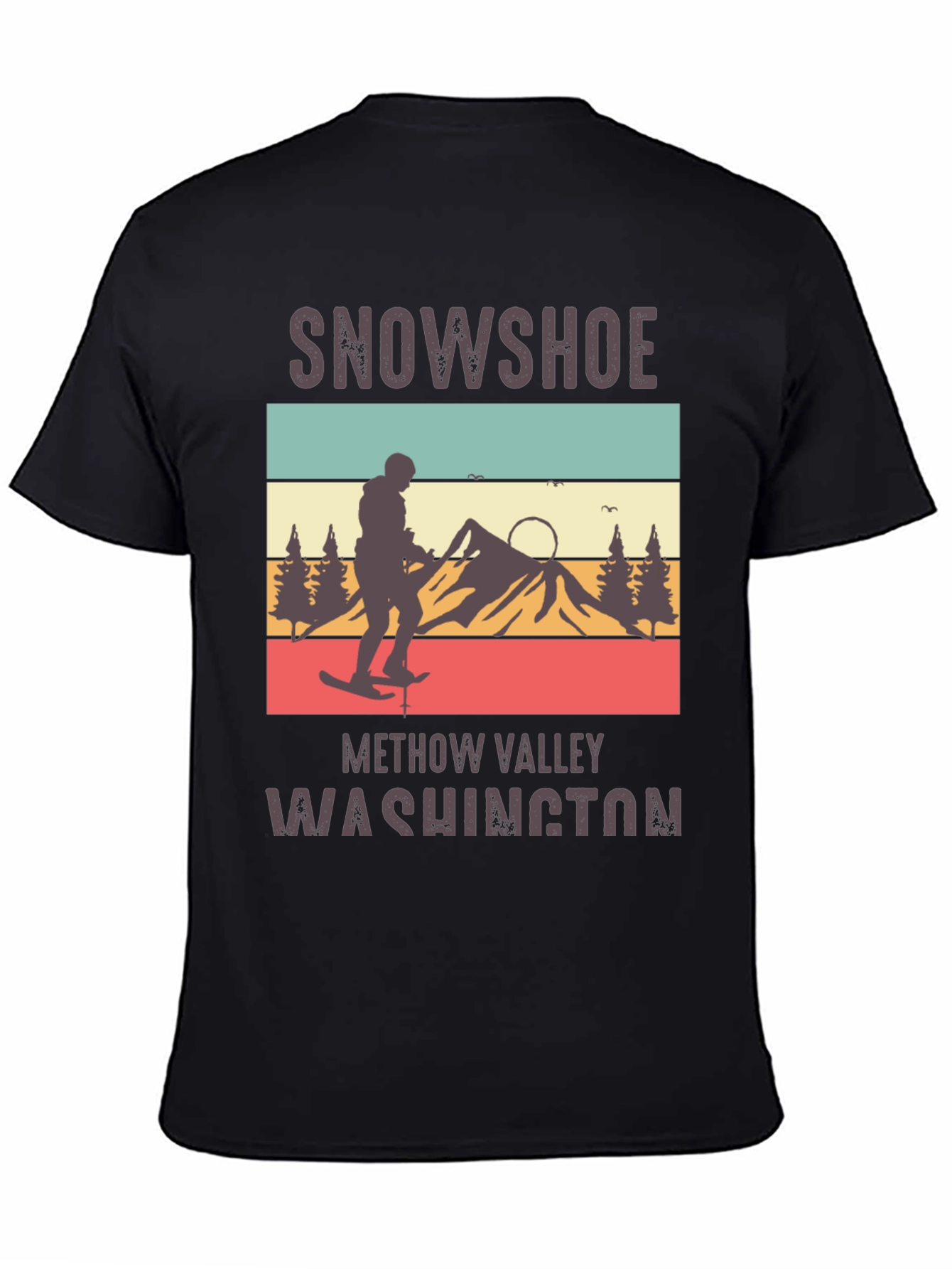 Snowshoe Methow Valley Washington Retro T-Shirt