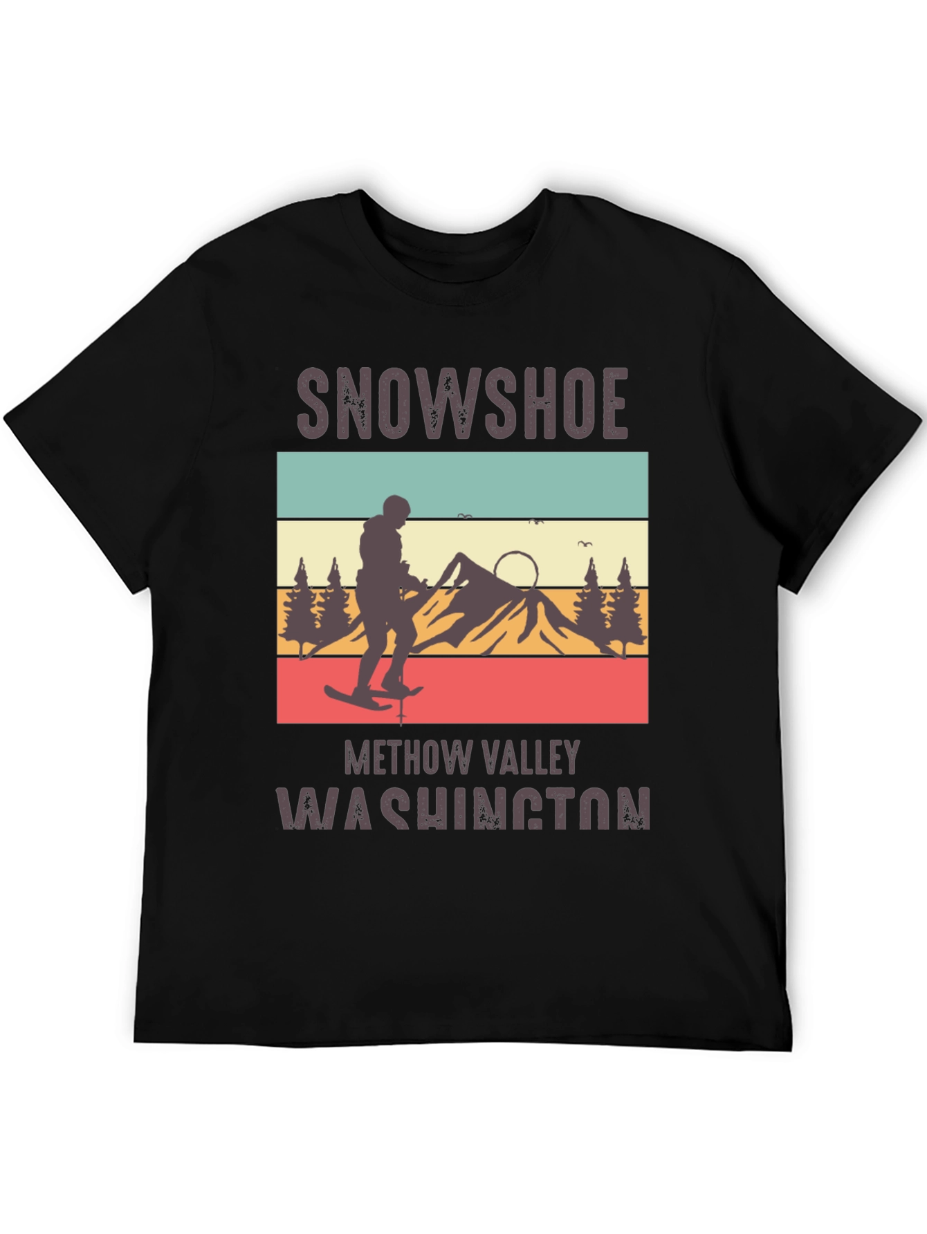 Snowshoe Methow Valley Washington Retro T-Shirt
