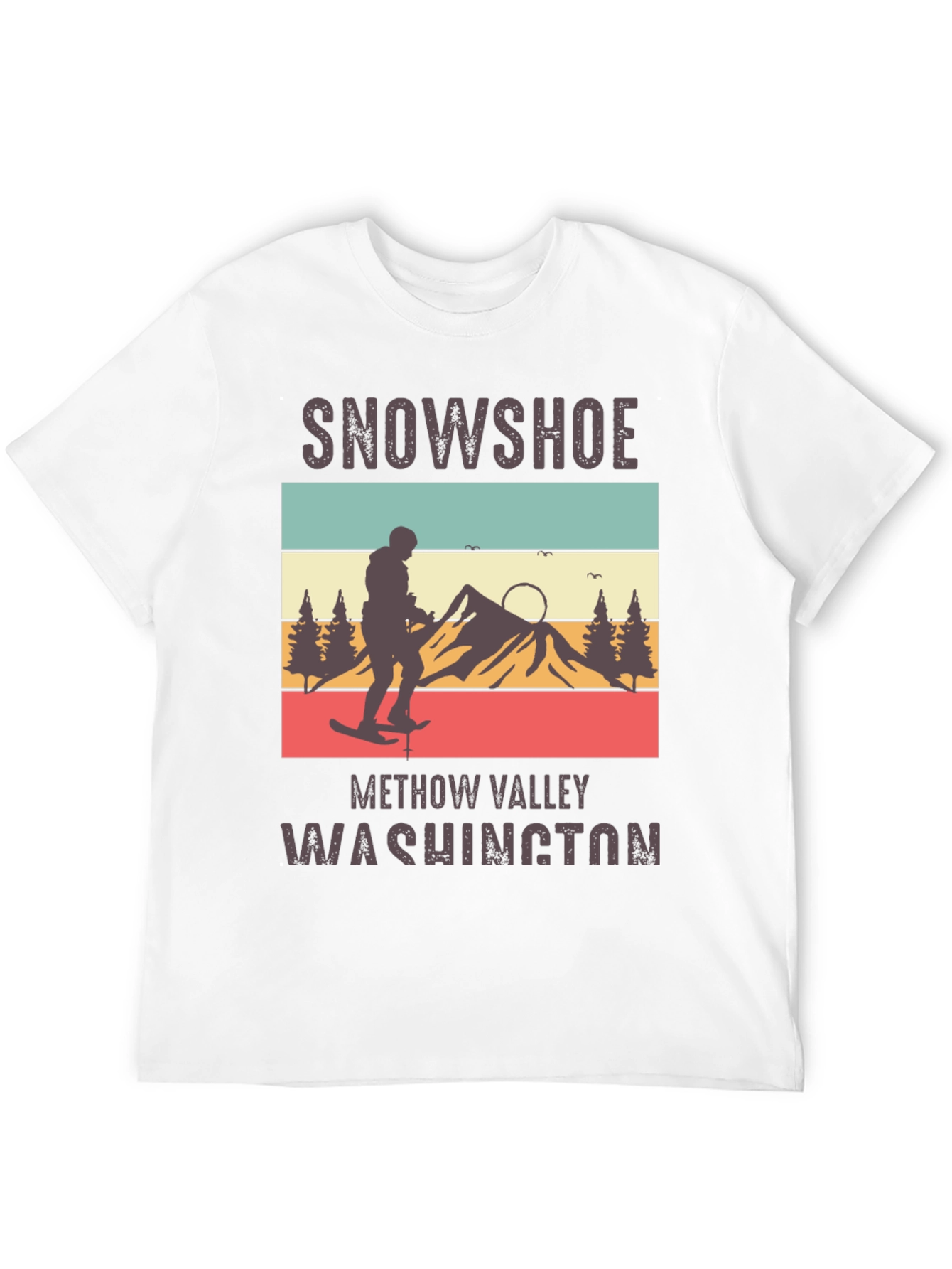 Snowshoe Methow Valley Washington Retro T-Shirt