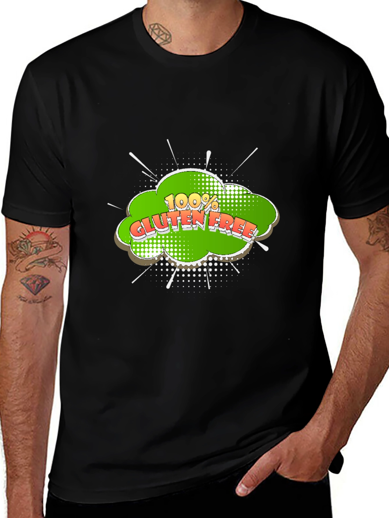 Gluten Free Graphic T-Shirt - Black