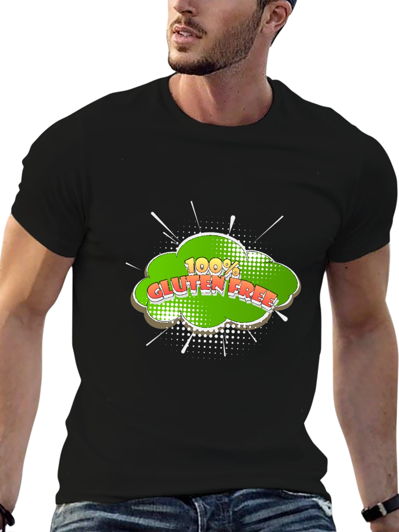 Gluten Free Graphic T-Shirt - Black