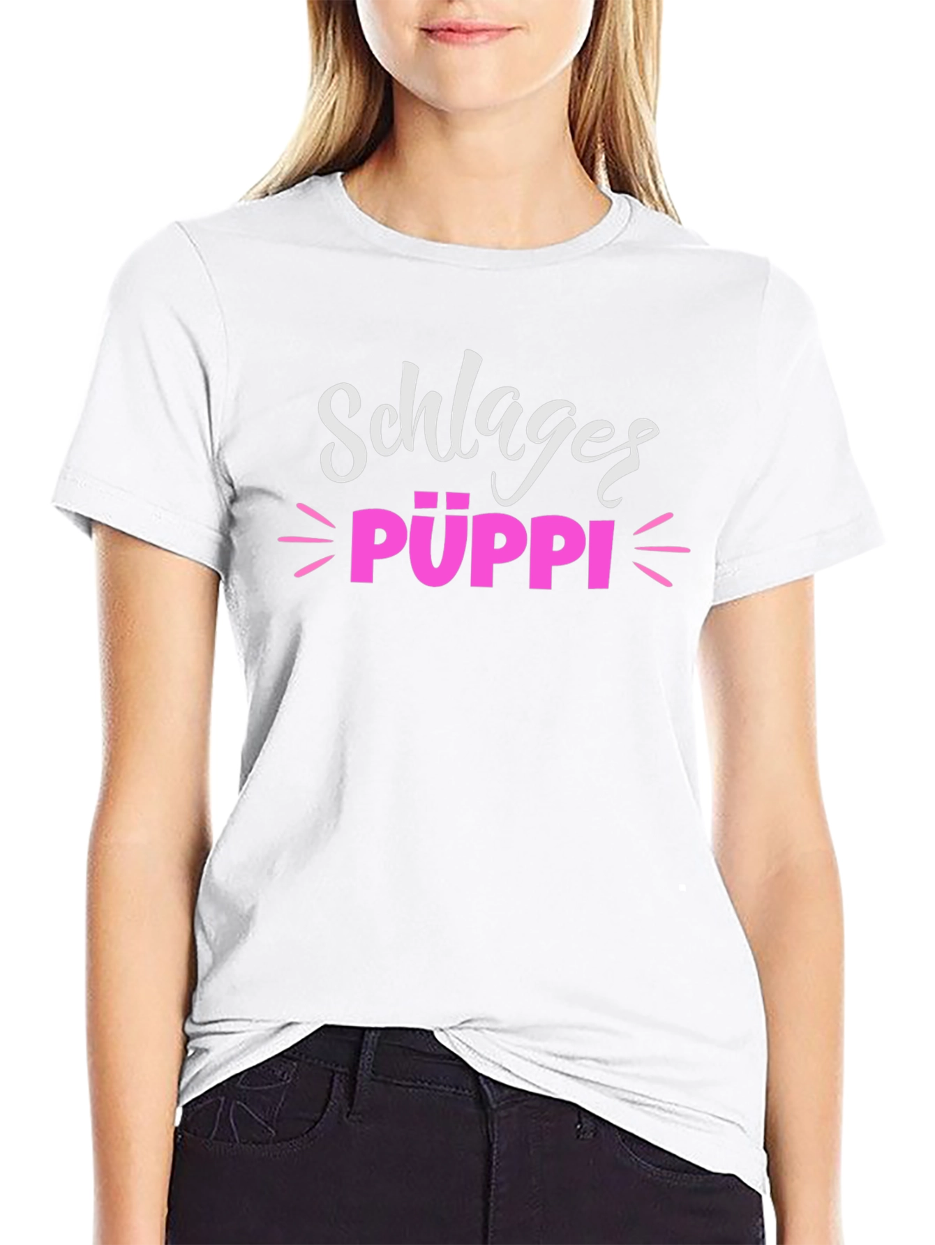 Schlager Puppi T-Shirt Black Cute German Tee