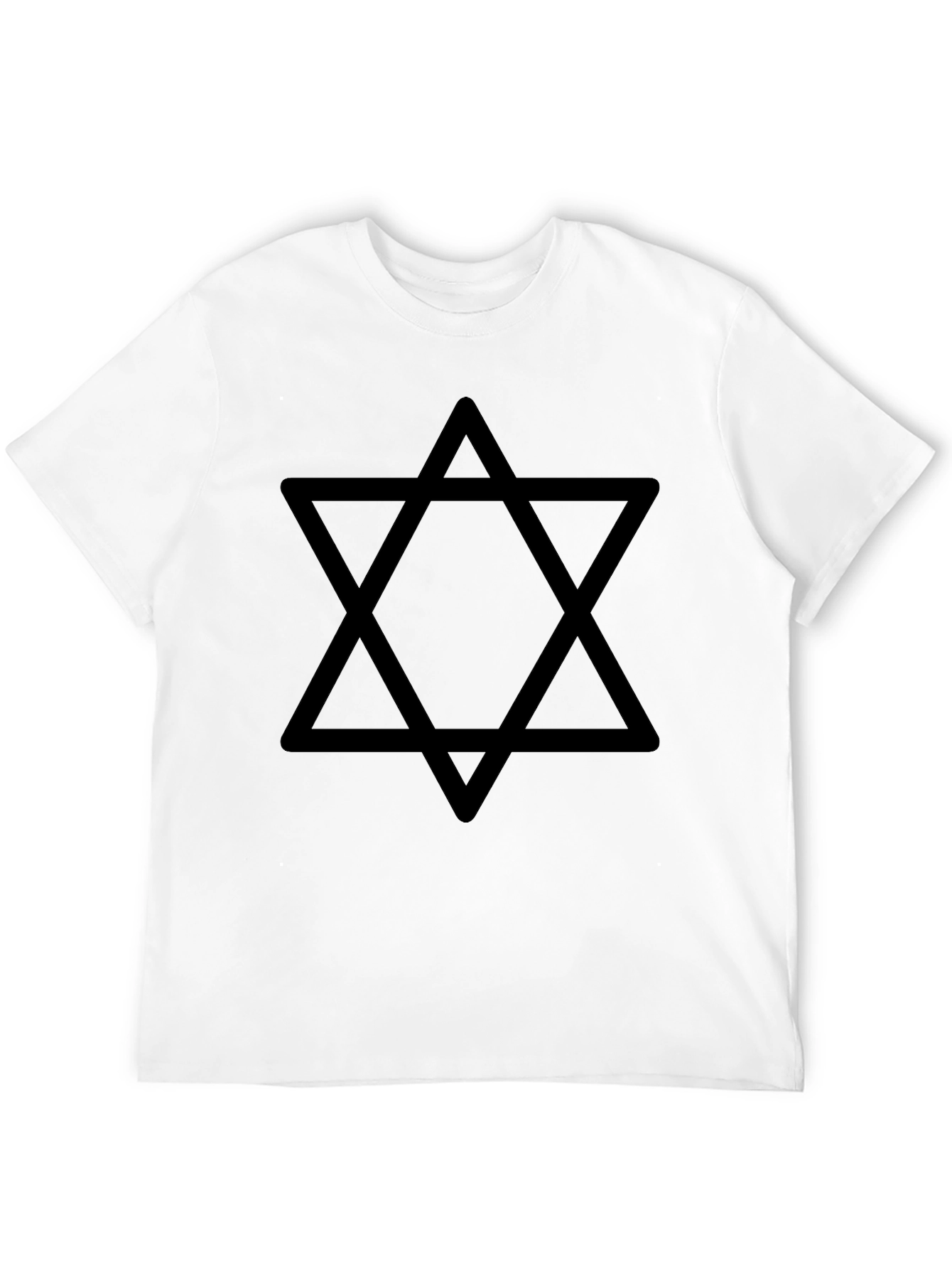 Star of David Mens Black Graphic Tee