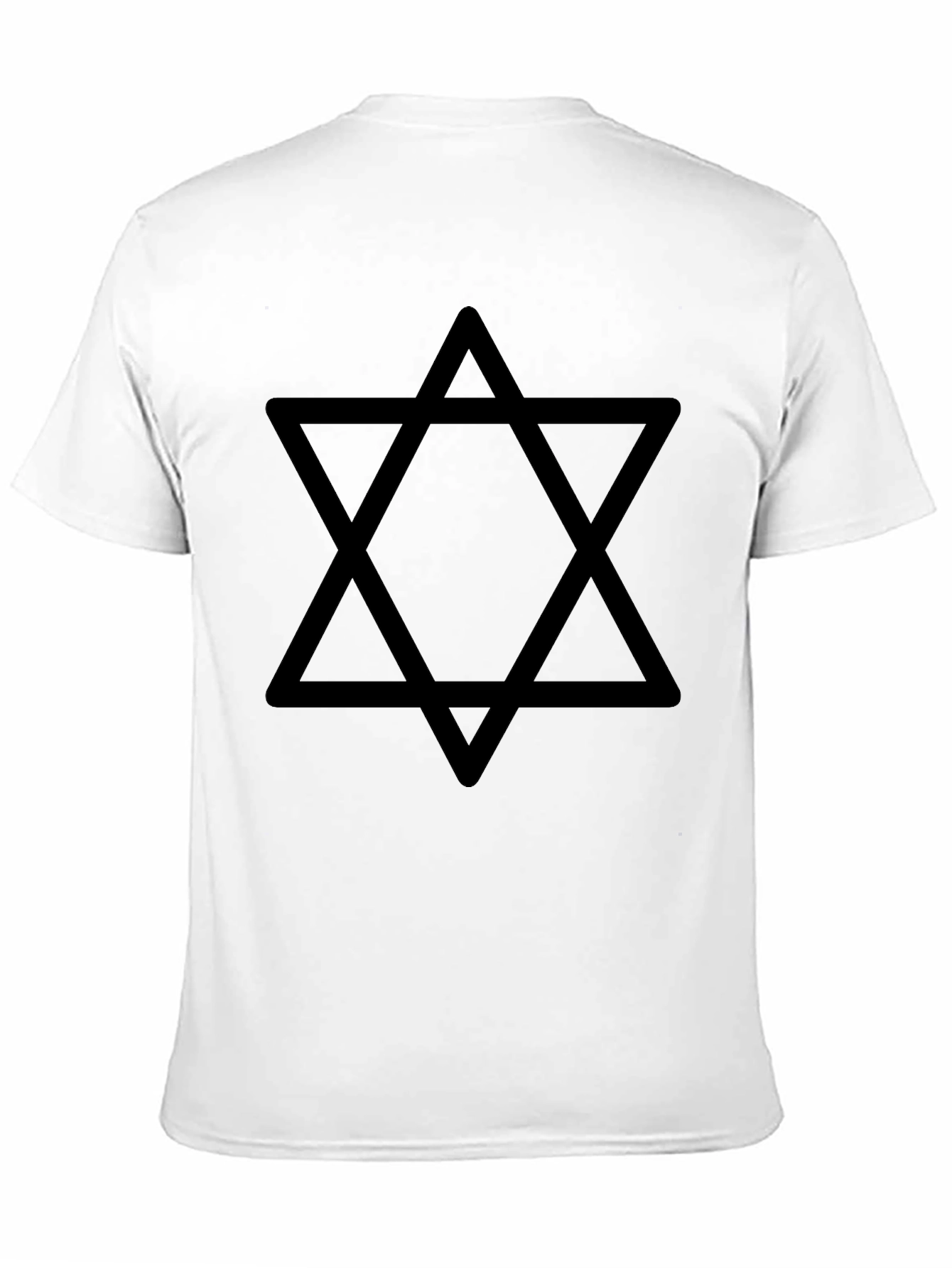 Star of David Mens Black Graphic Tee
