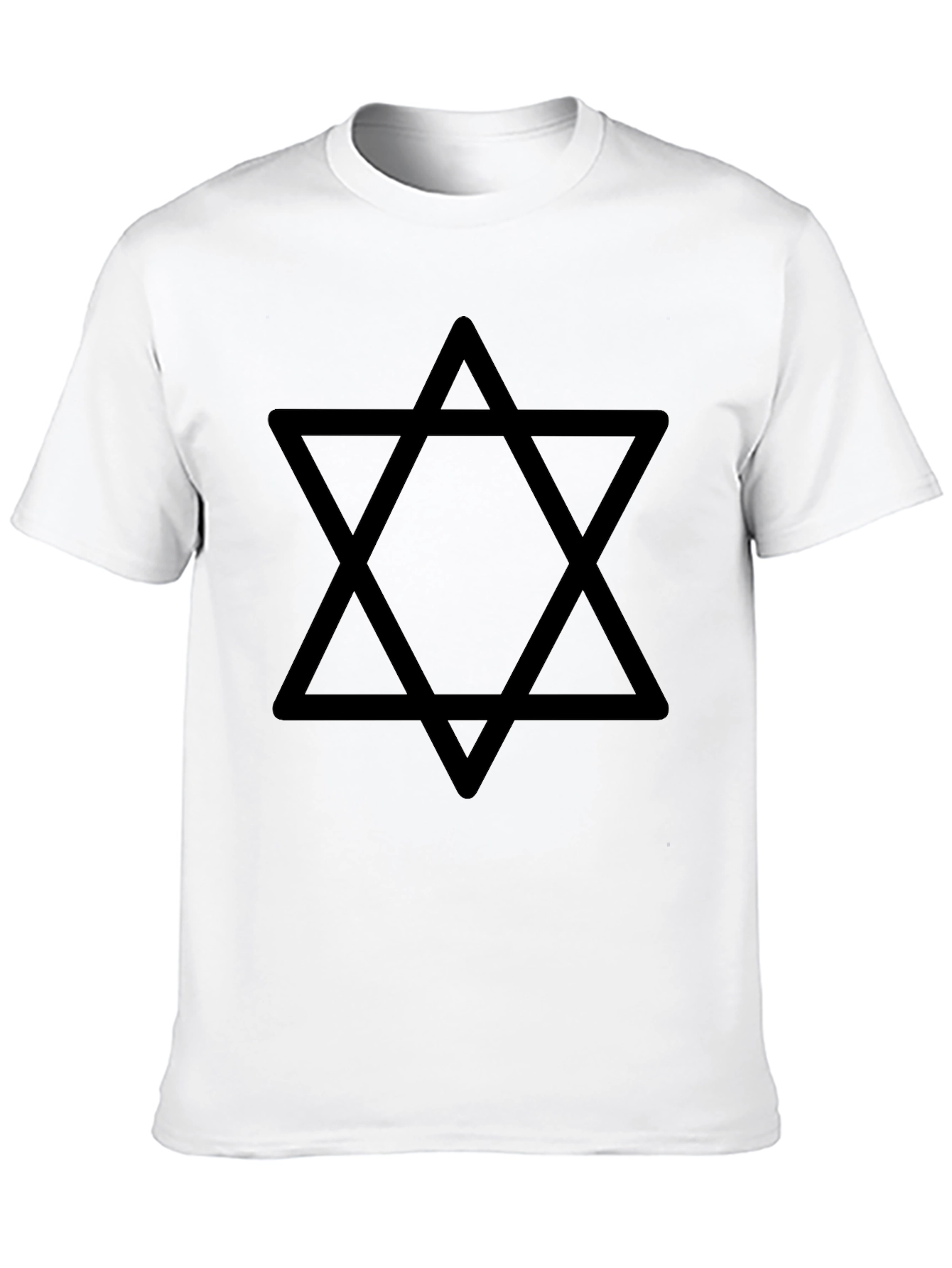Star of David Mens Black Graphic Tee