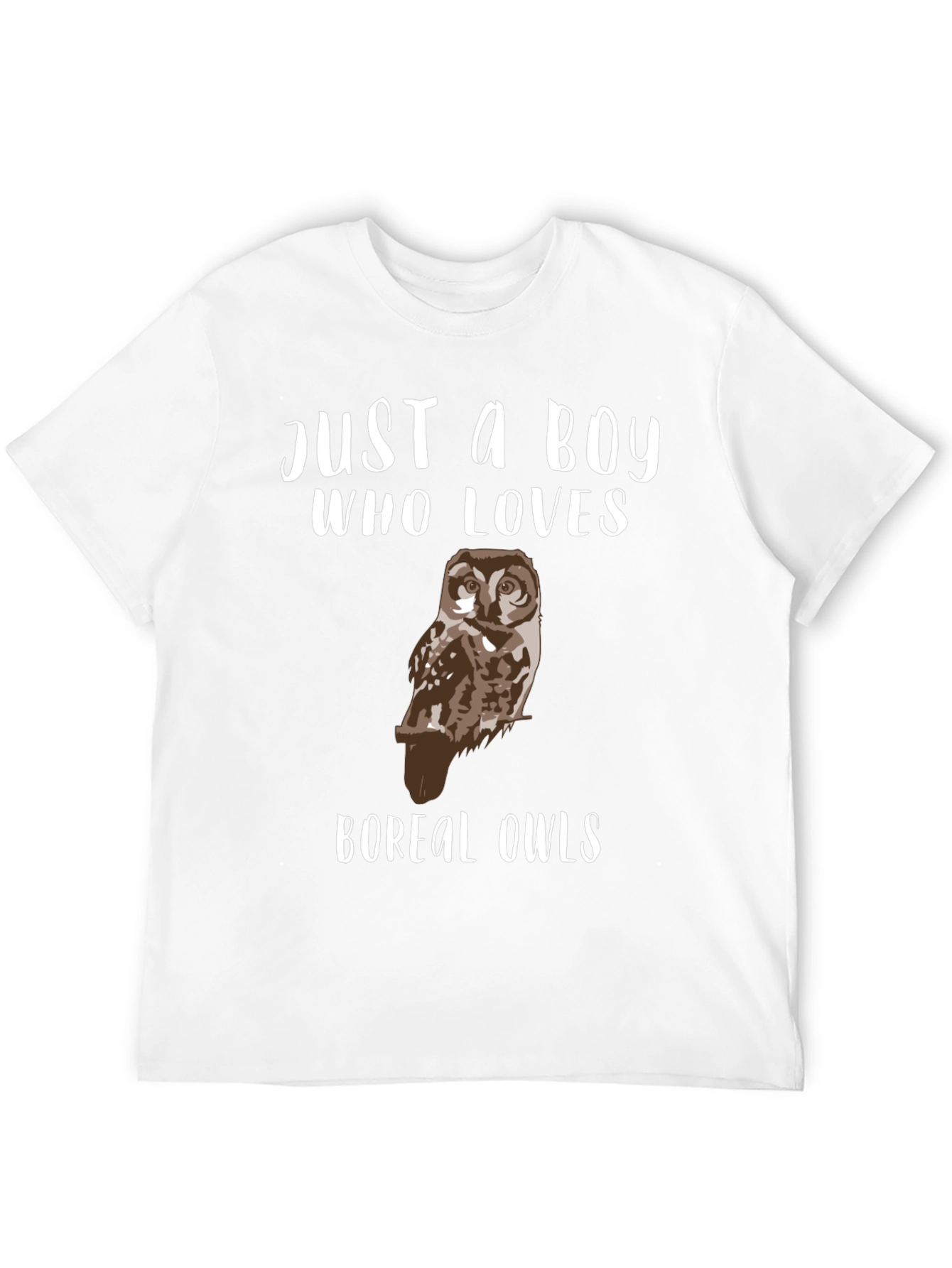 Just A Boy Who Loves Boreal Owls T-Shirt