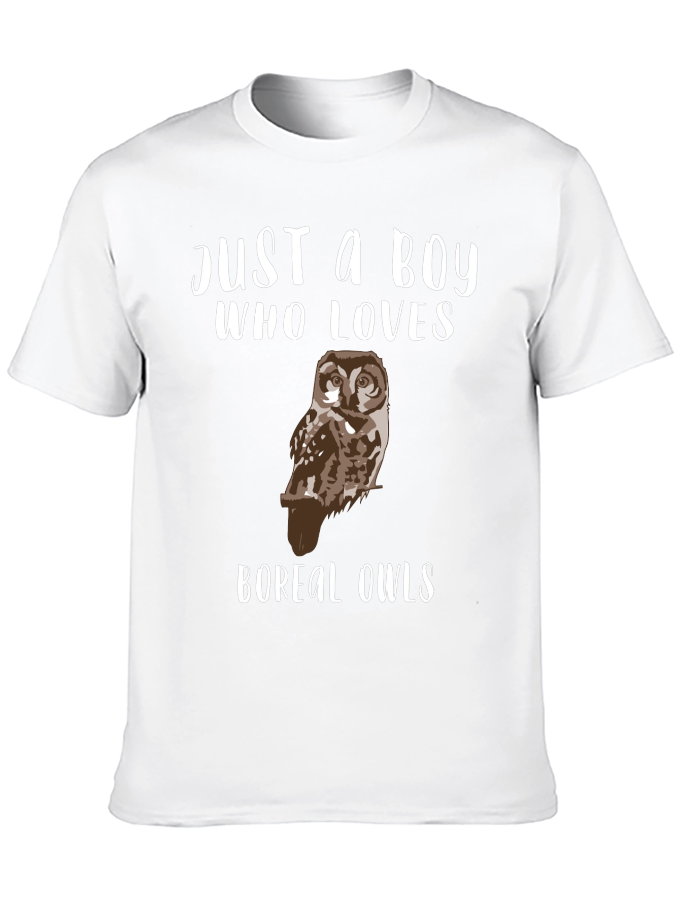 Just A Boy Who Loves Boreal Owls T-Shirt