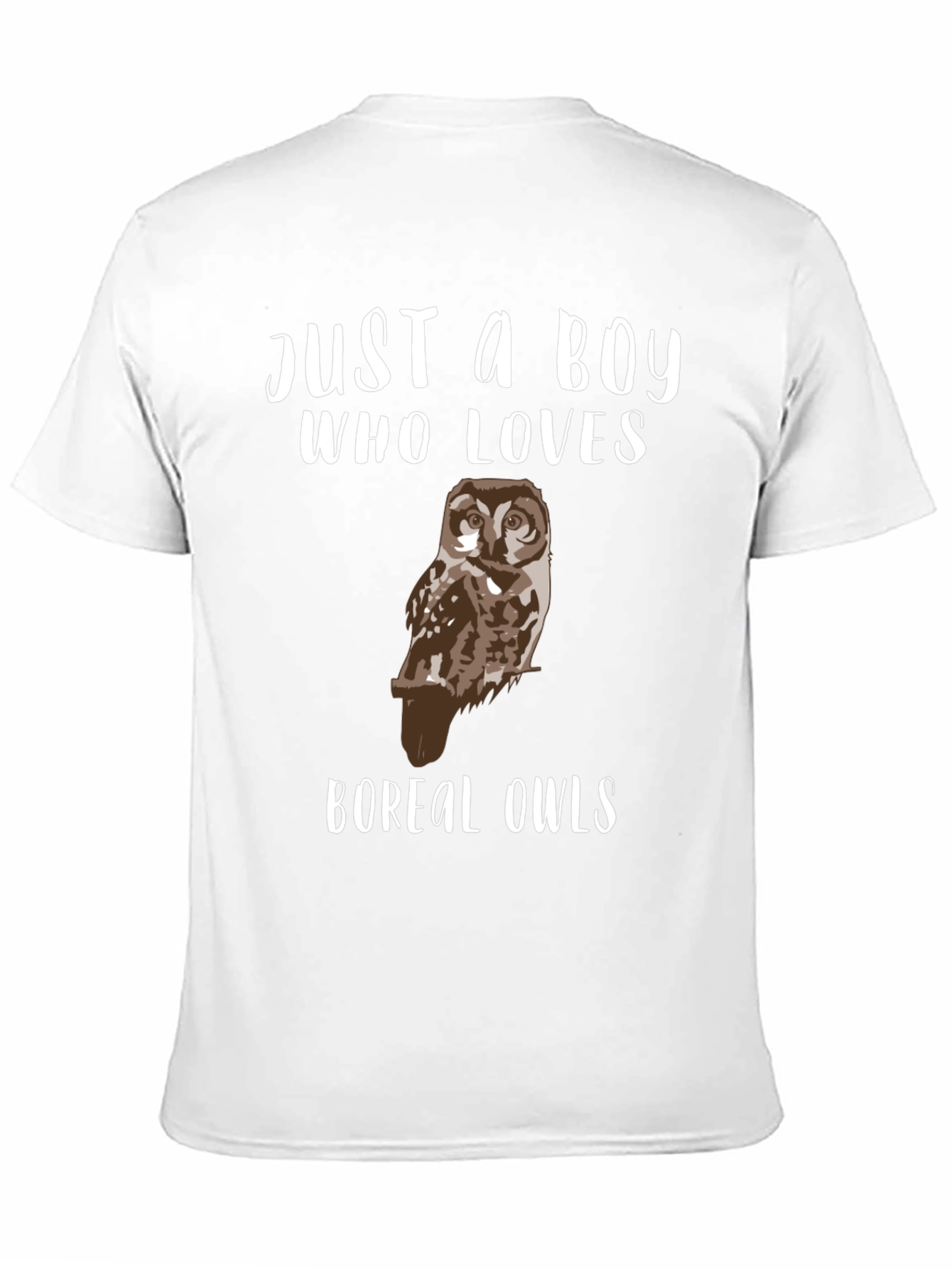 Just A Boy Who Loves Boreal Owls T-Shirt