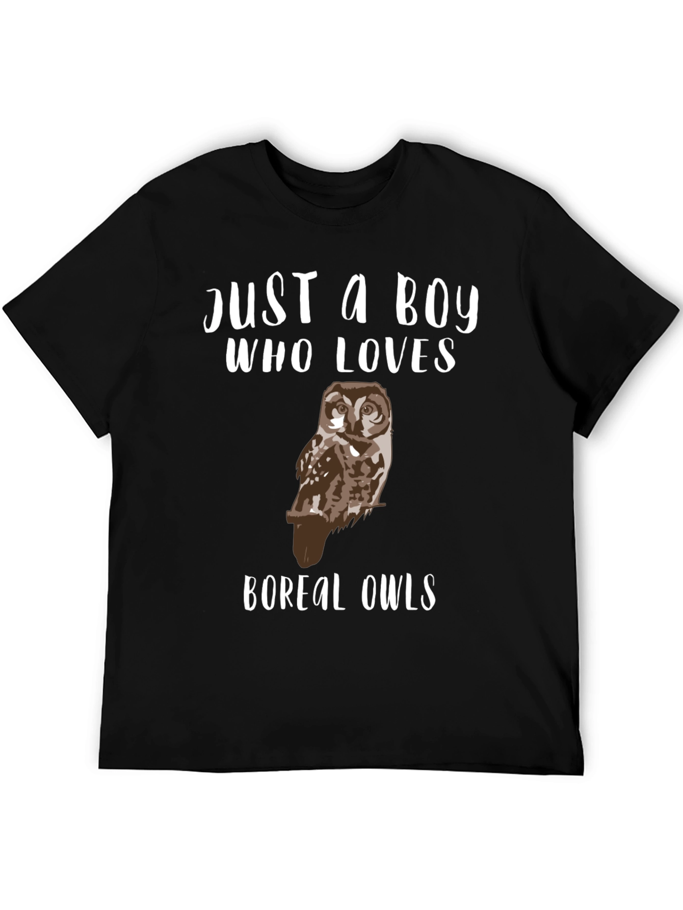 Just A Boy Who Loves Boreal Owls T-Shirt