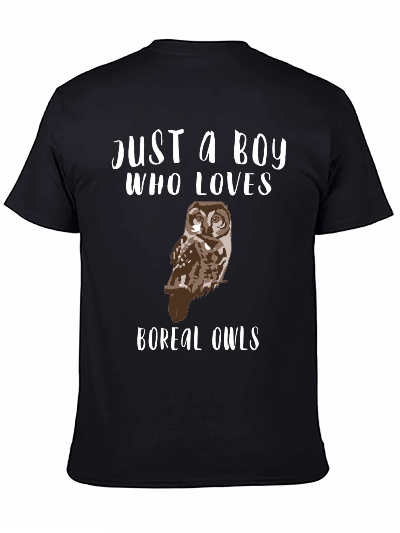 Just A Boy Who Loves Boreal Owls T-Shirt