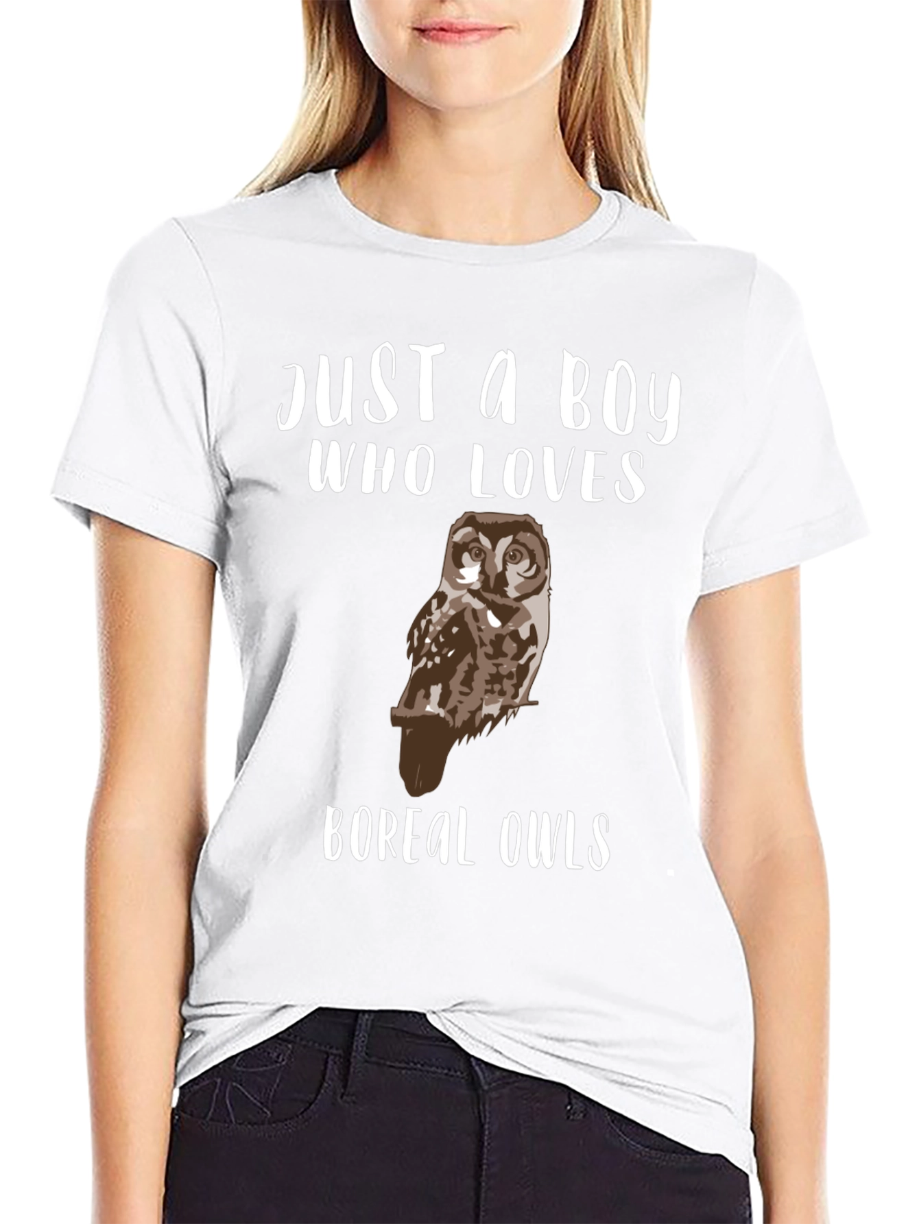 Just A Boy Who Loves Boreal Owls T-Shirt