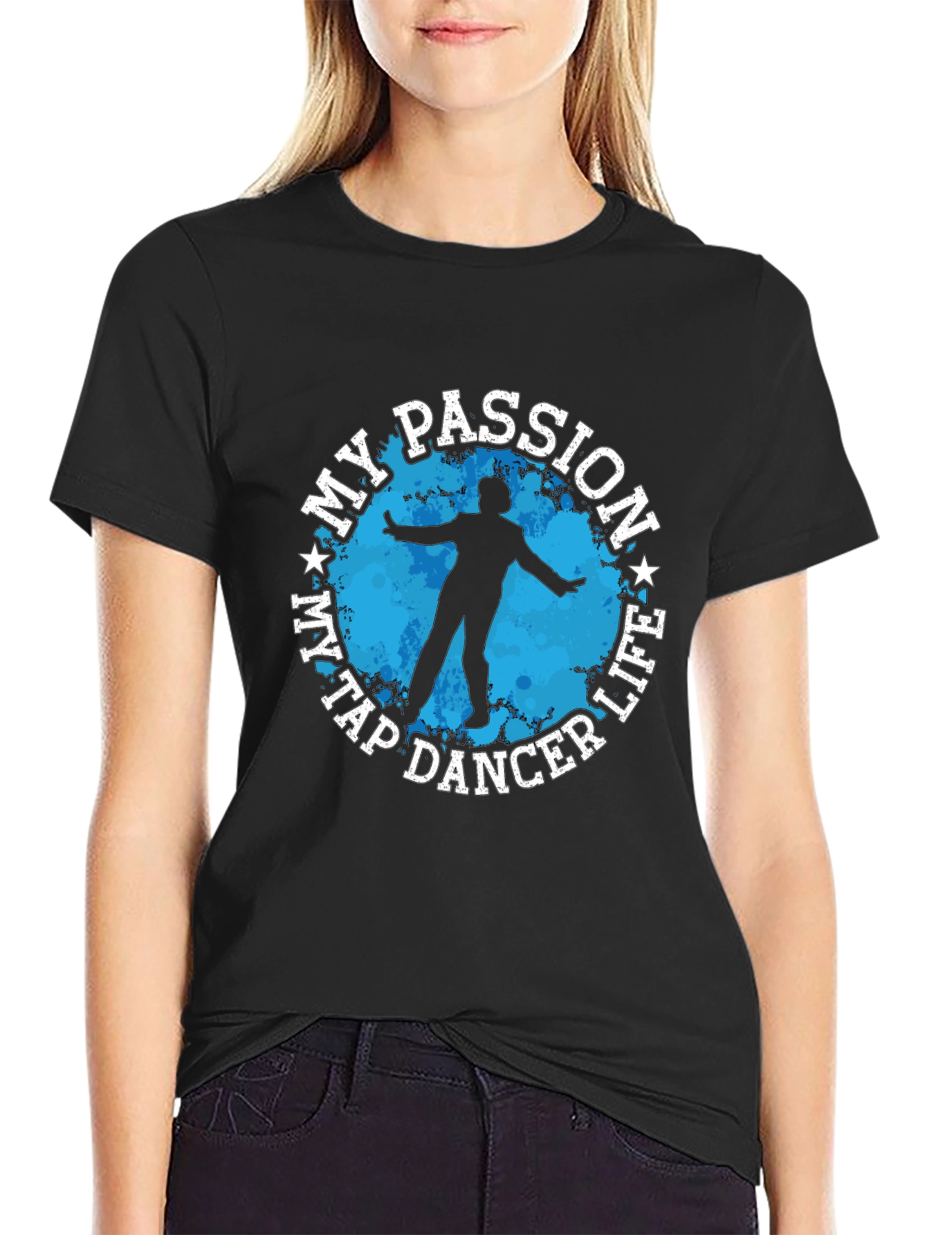 My Tap Dancer Life Passion Black T-Shirt