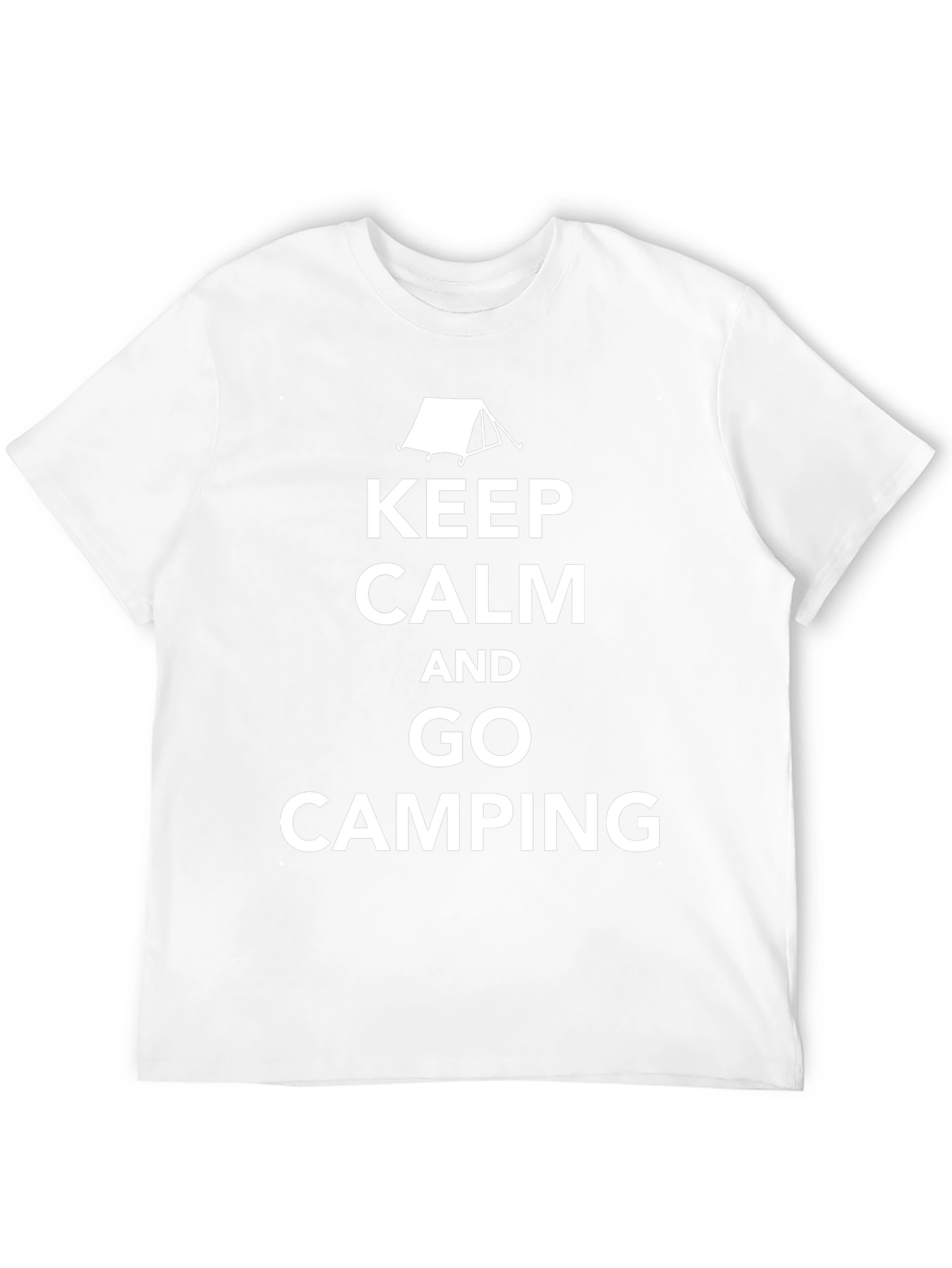 Keep Calm and Go Camping Black T-Shirt